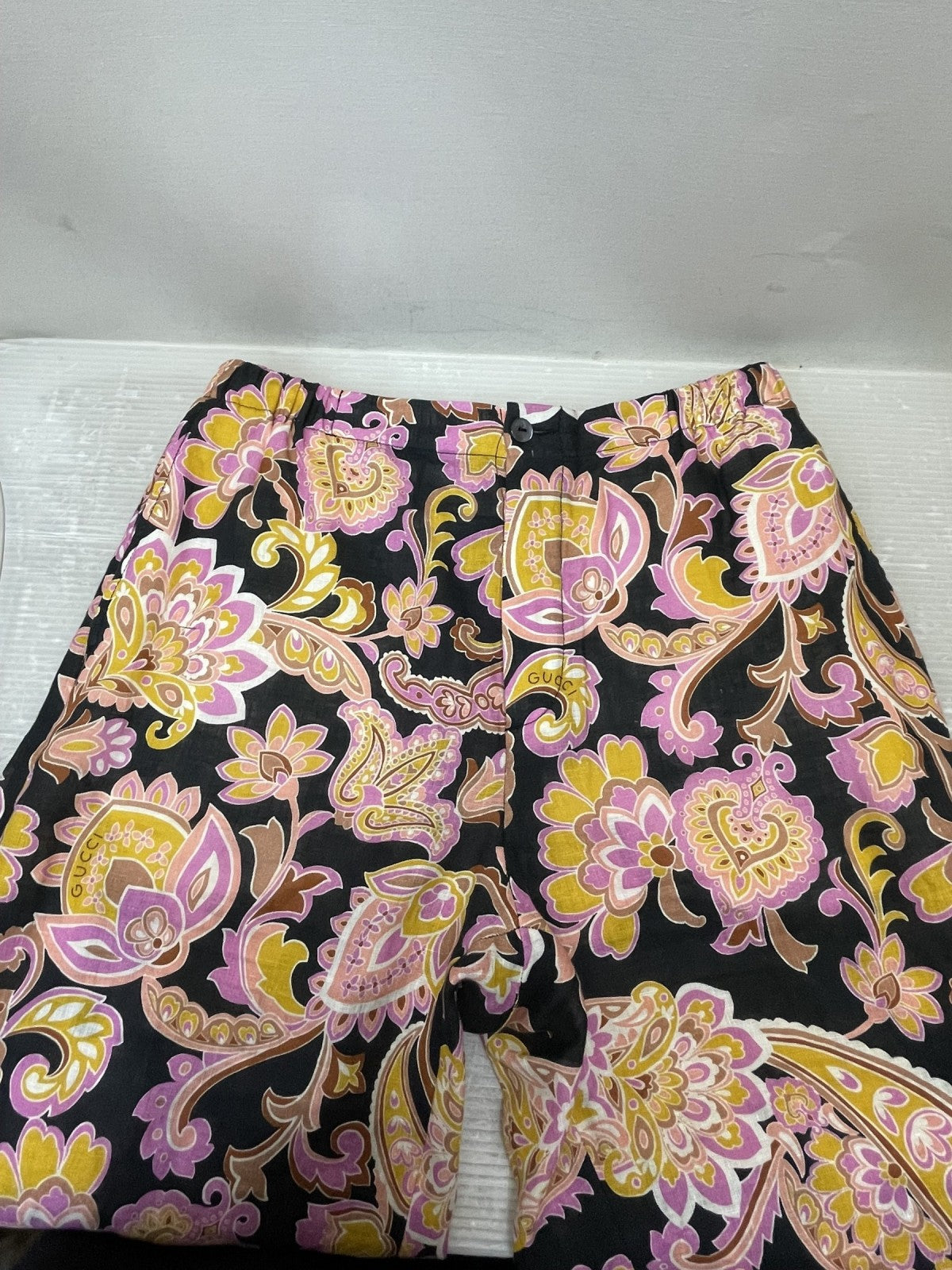 GUCCI ペイズリー柄リネンショーツ 44