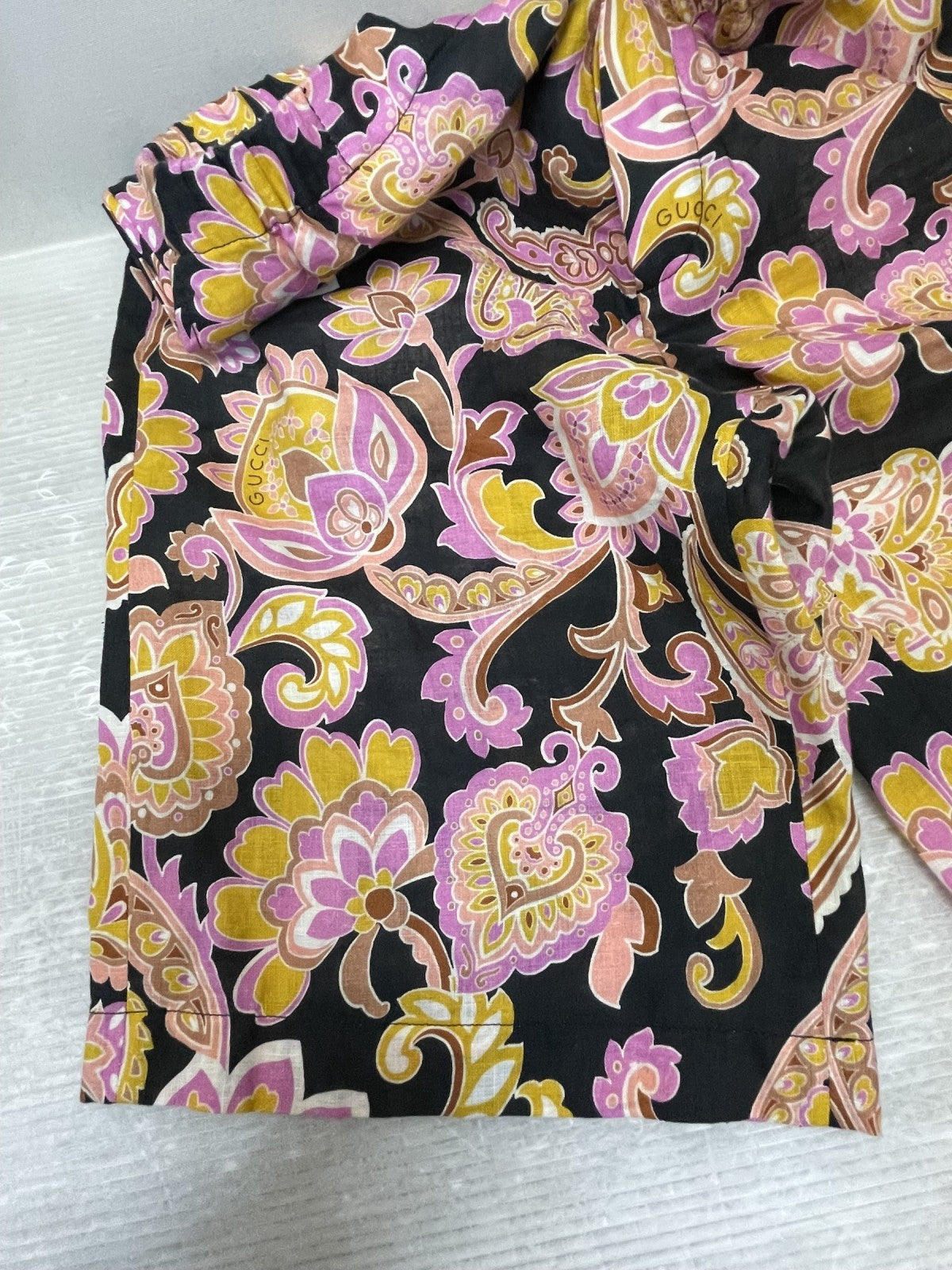 GUCCI ペイズリー柄リネンショーツ 44