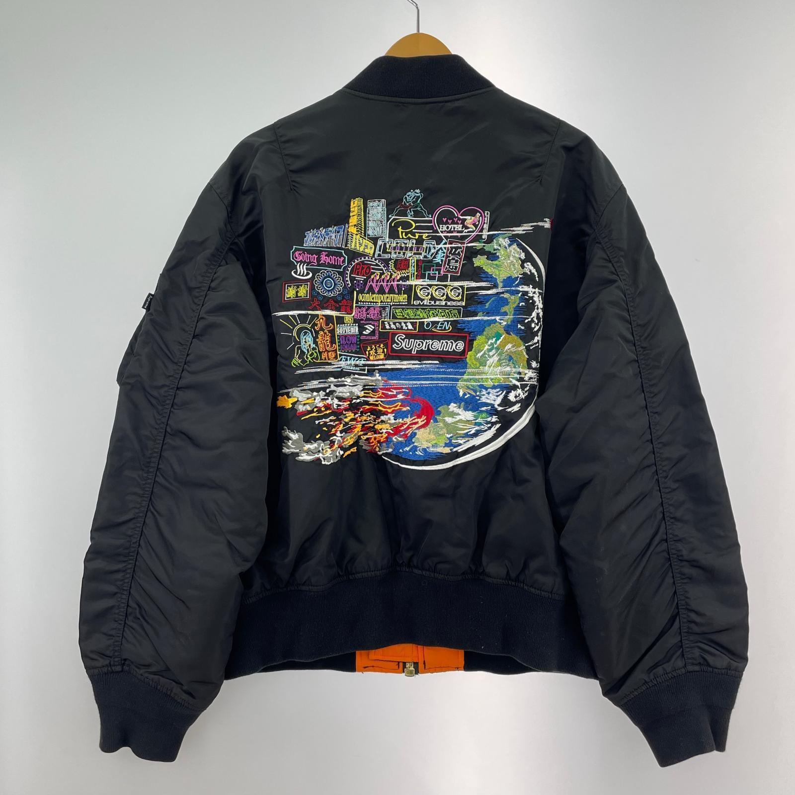 ブルゾン Globe MA-1 黒 M M ブラック