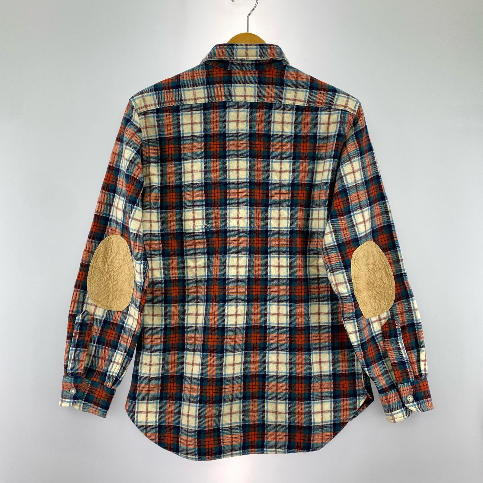 長袖シャツ 70s PENDLETON USA製 チェックウールシャツ 赤緑 (M) M