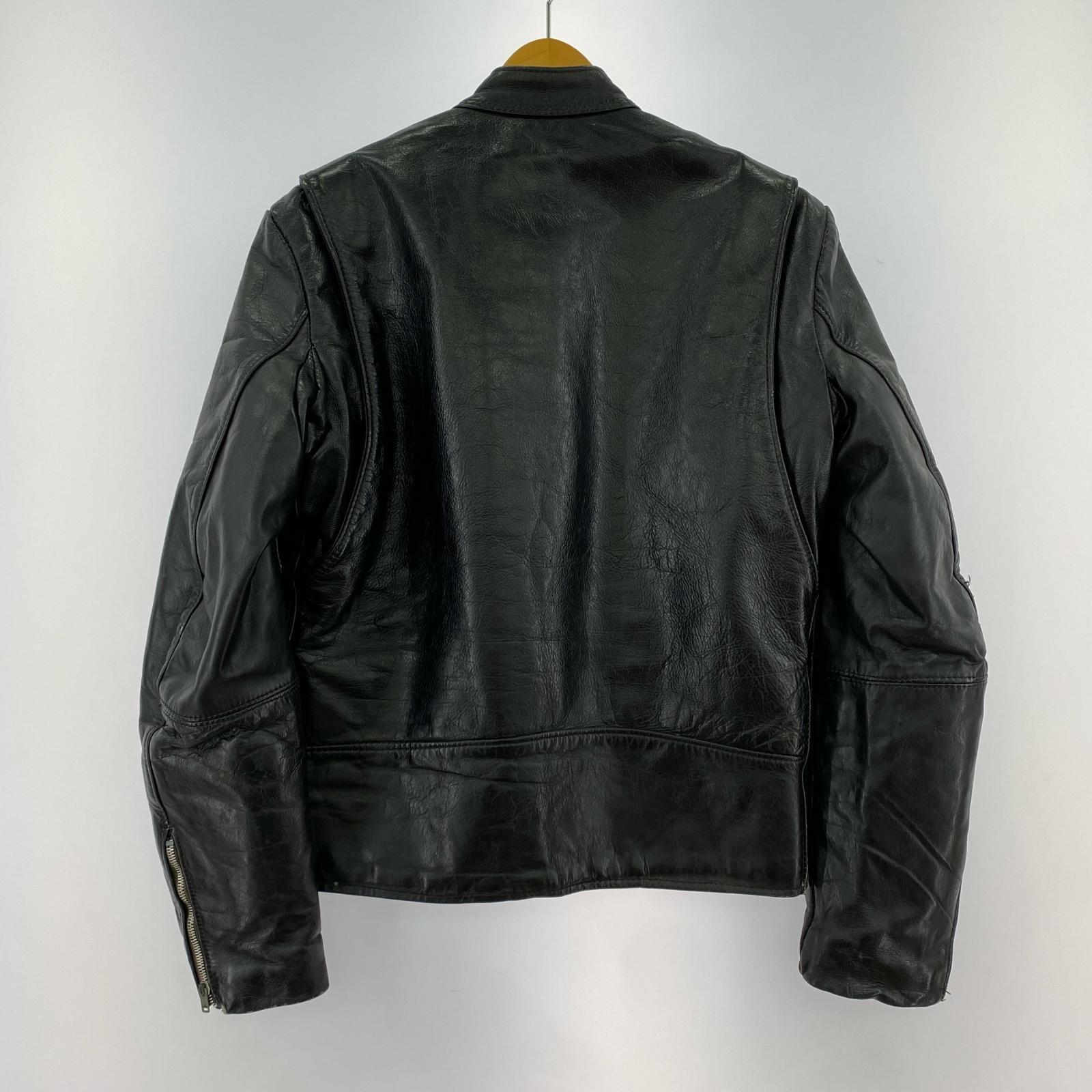 ライダースジャケット 70s VANSON 白タグ シングルライダースジャケット 黒 (36) 36 ブラック