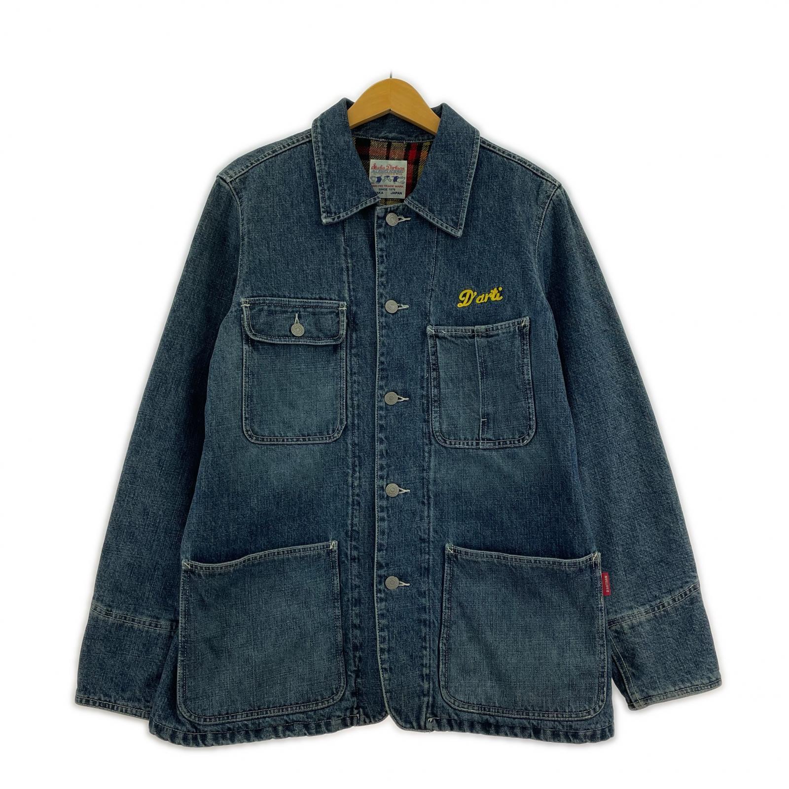 デニムジャケット STUDIO D’ARTISAN デニムカバーオールジャケット (S) S ブルー