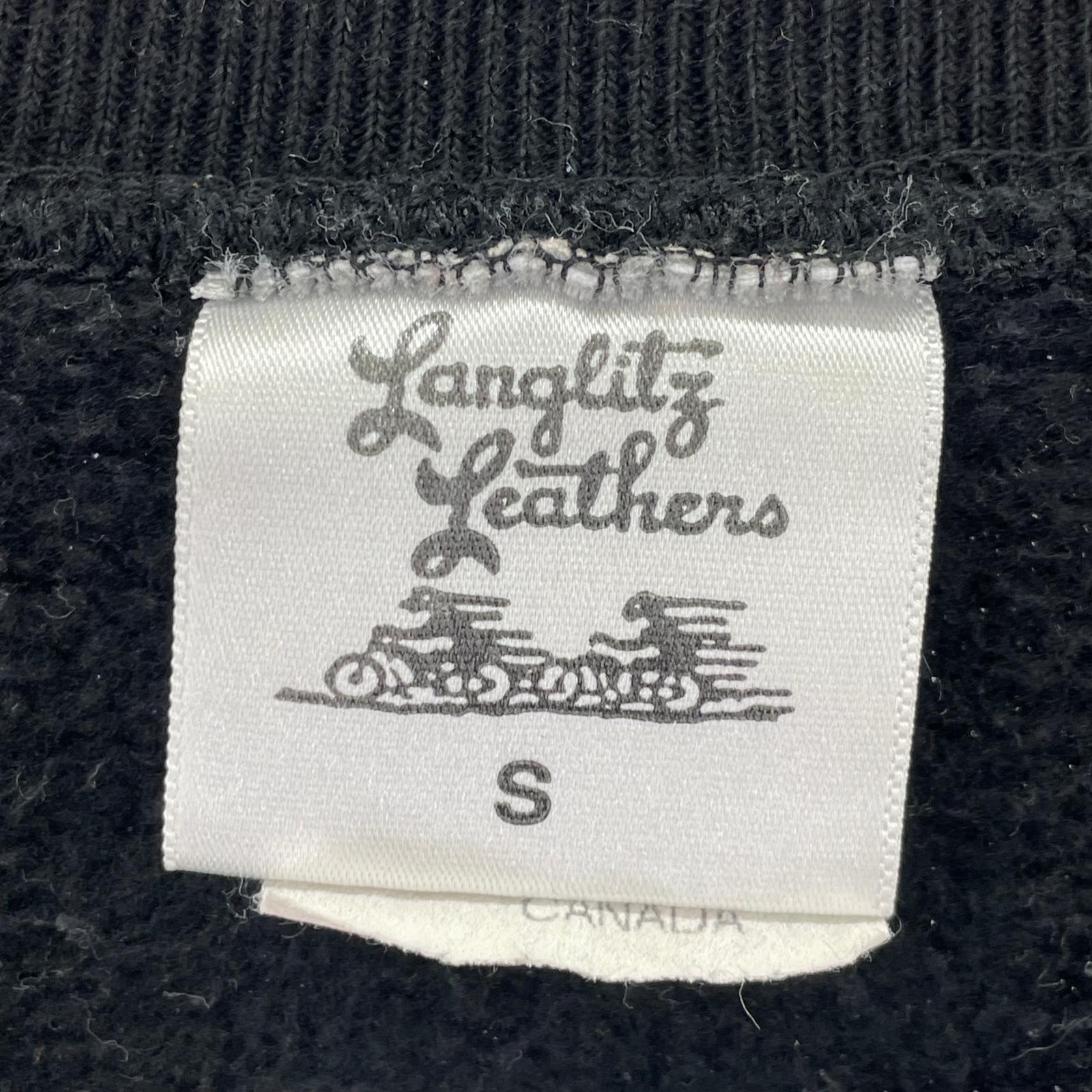 スウェット Langlitz Leathers スウェットシャツ 黒 (S)