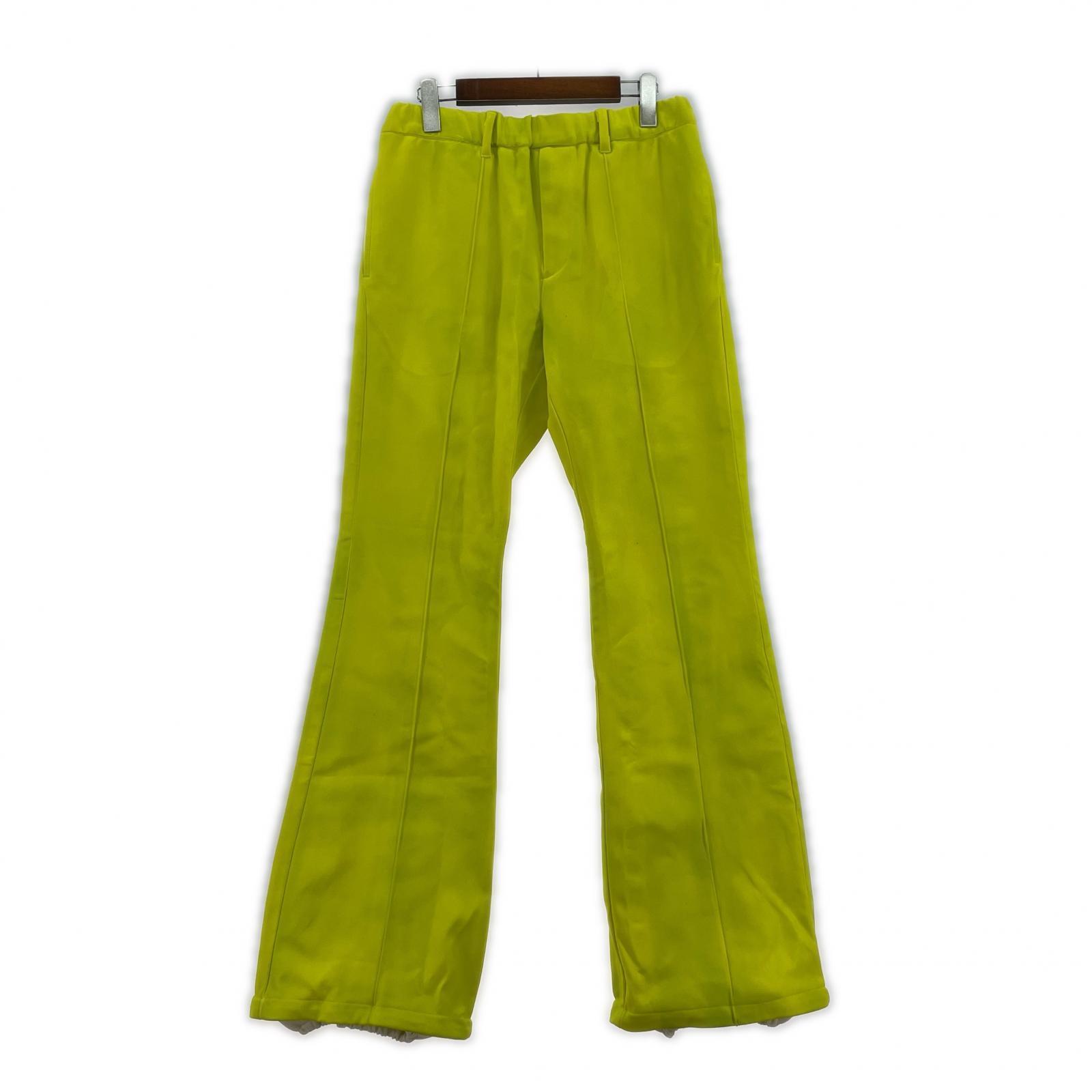 パンツ 23SS LEATHER COATING JERSEY TRACK PANTS 1 イエロー