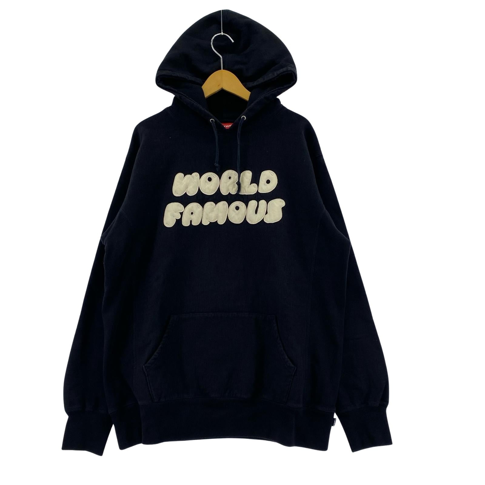 パーカー Supreme 04AW World Famous Hooded Sweatshirt XL 黒 ブラック