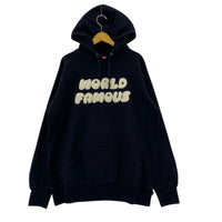 パーカー Supreme 04AW World Famous Hooded Sweatshirt XL 黒 ブラック