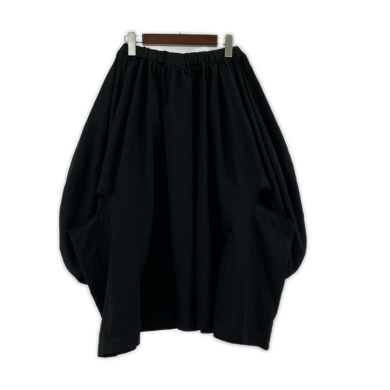 パンツ MODEL20SS/変形スカート/ブラック S ブラック