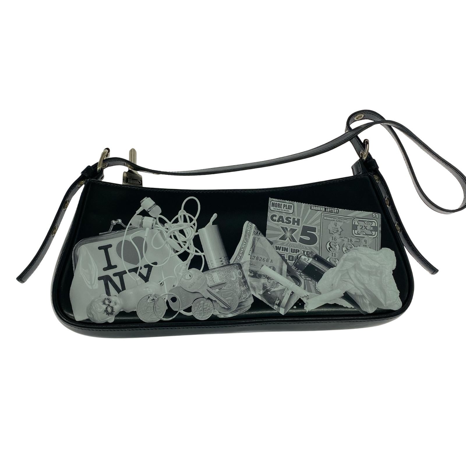 ショルダーバッグ Vaquera Trompe-L'Oeil ショルダーバッグ ブラック ブラック