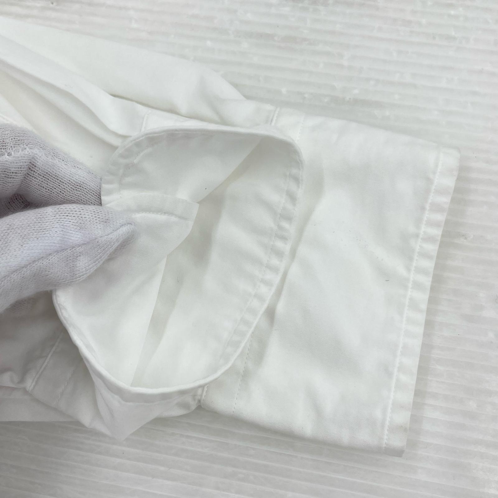 長袖シャツ LE エルイー L’ECHOPPE レギュラーカラーシャツ WIDE1 ホワイト