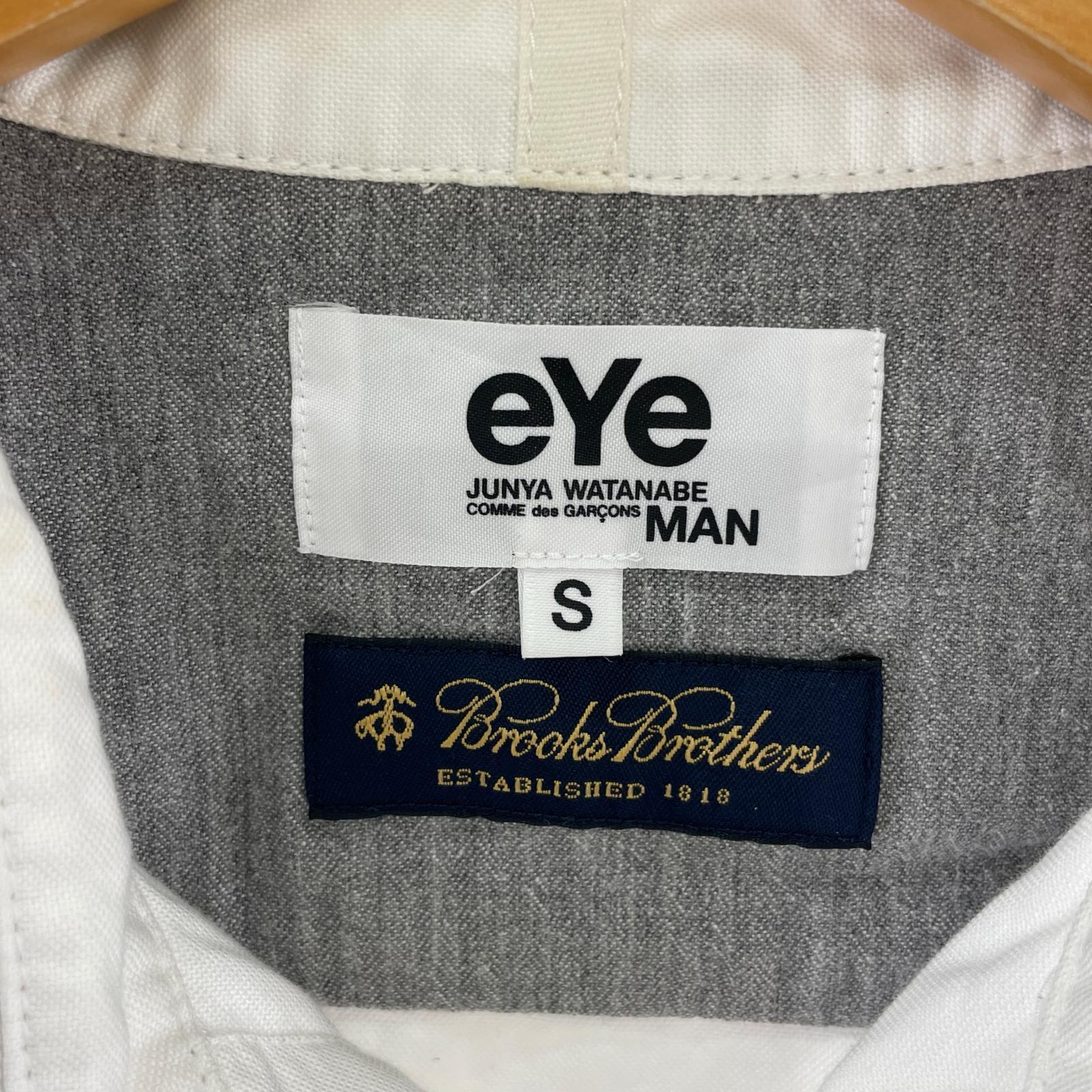 長袖シャツ ×Brooks Brothers フードオックスフォードシャツ S ホワイト