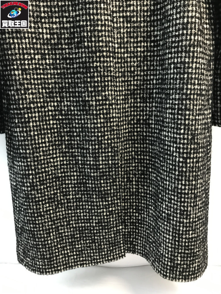 15AW SAINT LAURENT PARIS ハウンドトゥース ウールコー