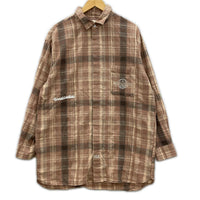 長袖シャツ WIND AND SEA Plaid shirt L L ブラウン