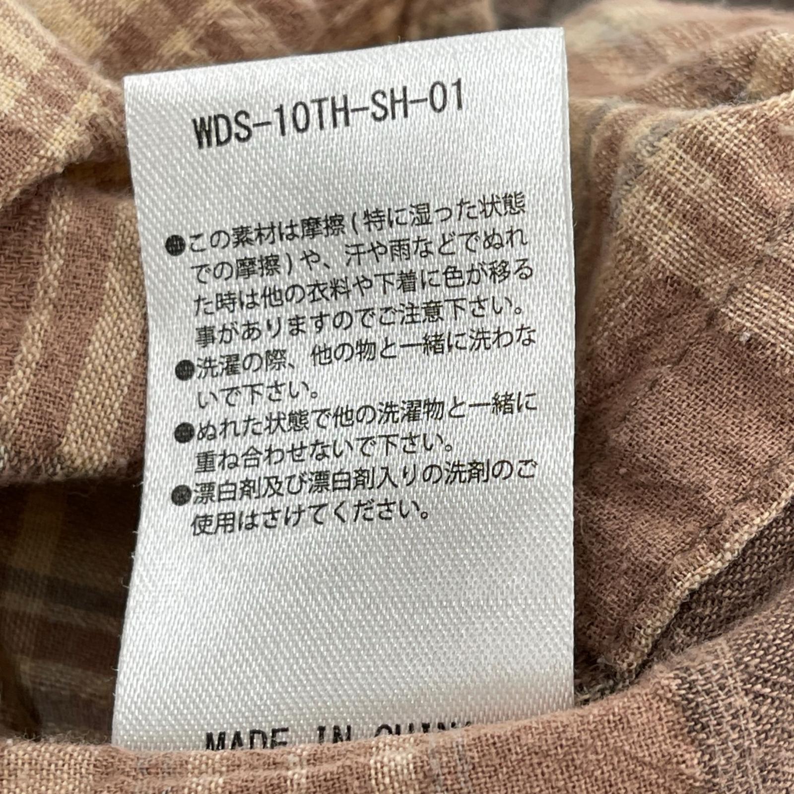 長袖シャツ WIND AND SEA Plaid shirt L L ブラウン
