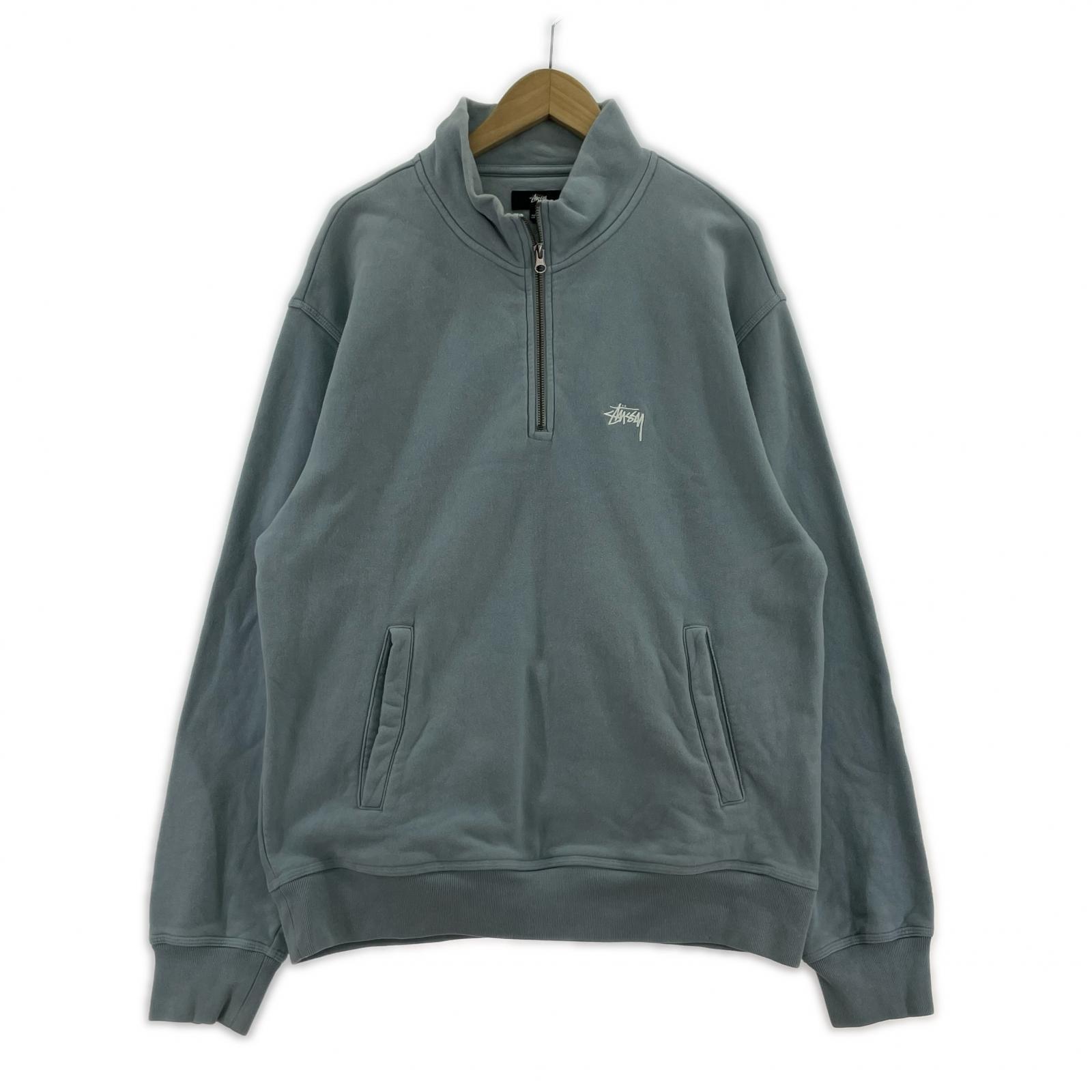 スウェット Stock Logo Mock Neck Sweat BLU L L ブルー