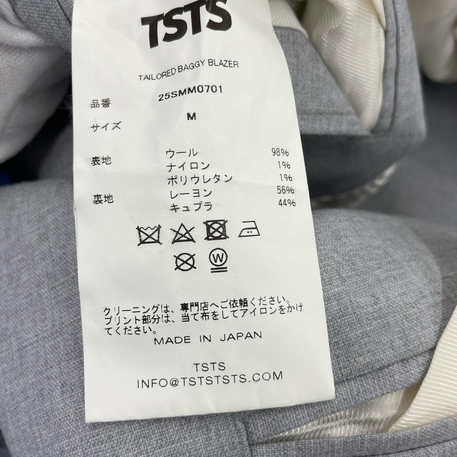 テーラードジャケット TSTS TAILORED BAGGY BLAZER M グレー