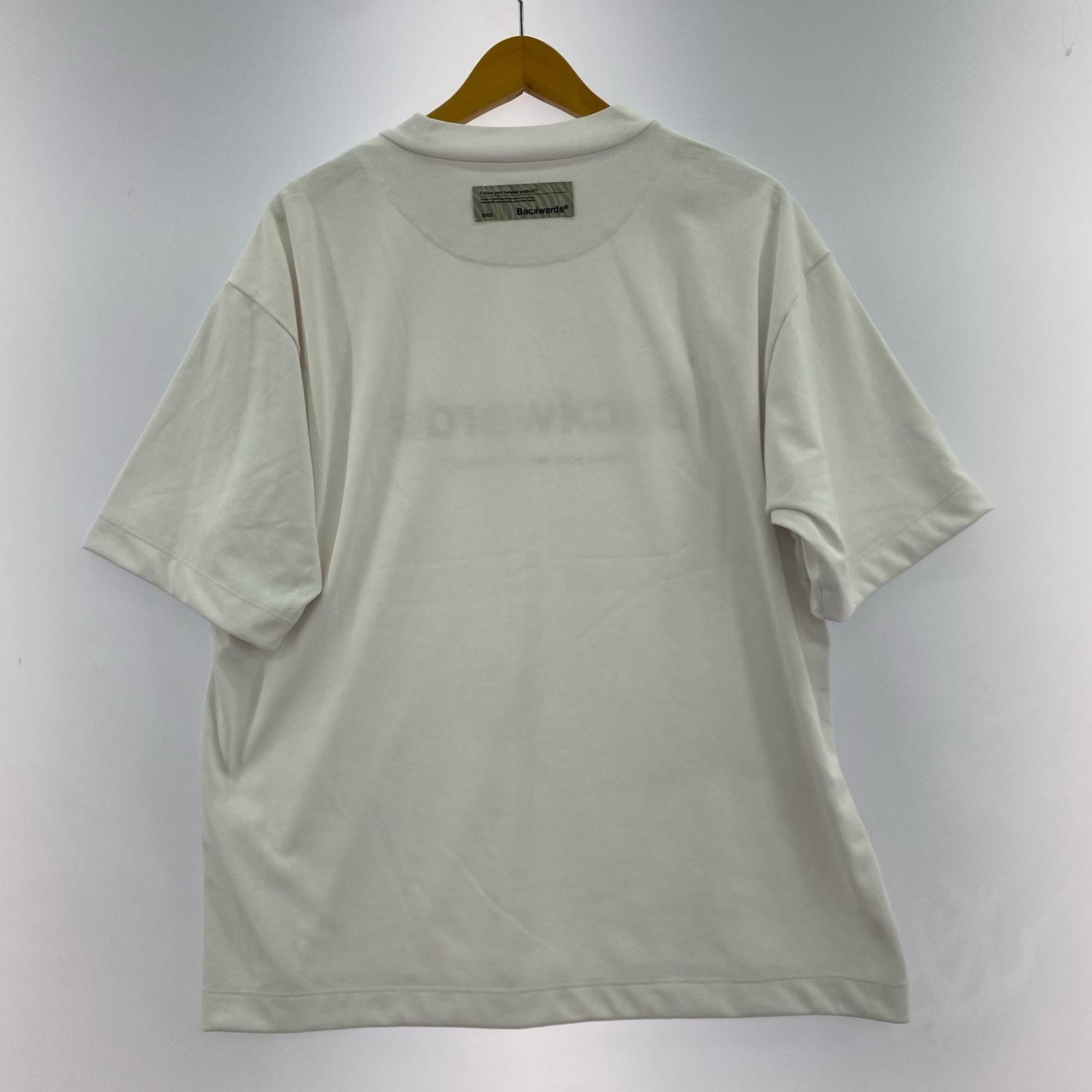 半袖Tシャツ backwards レオパードロゴtee M