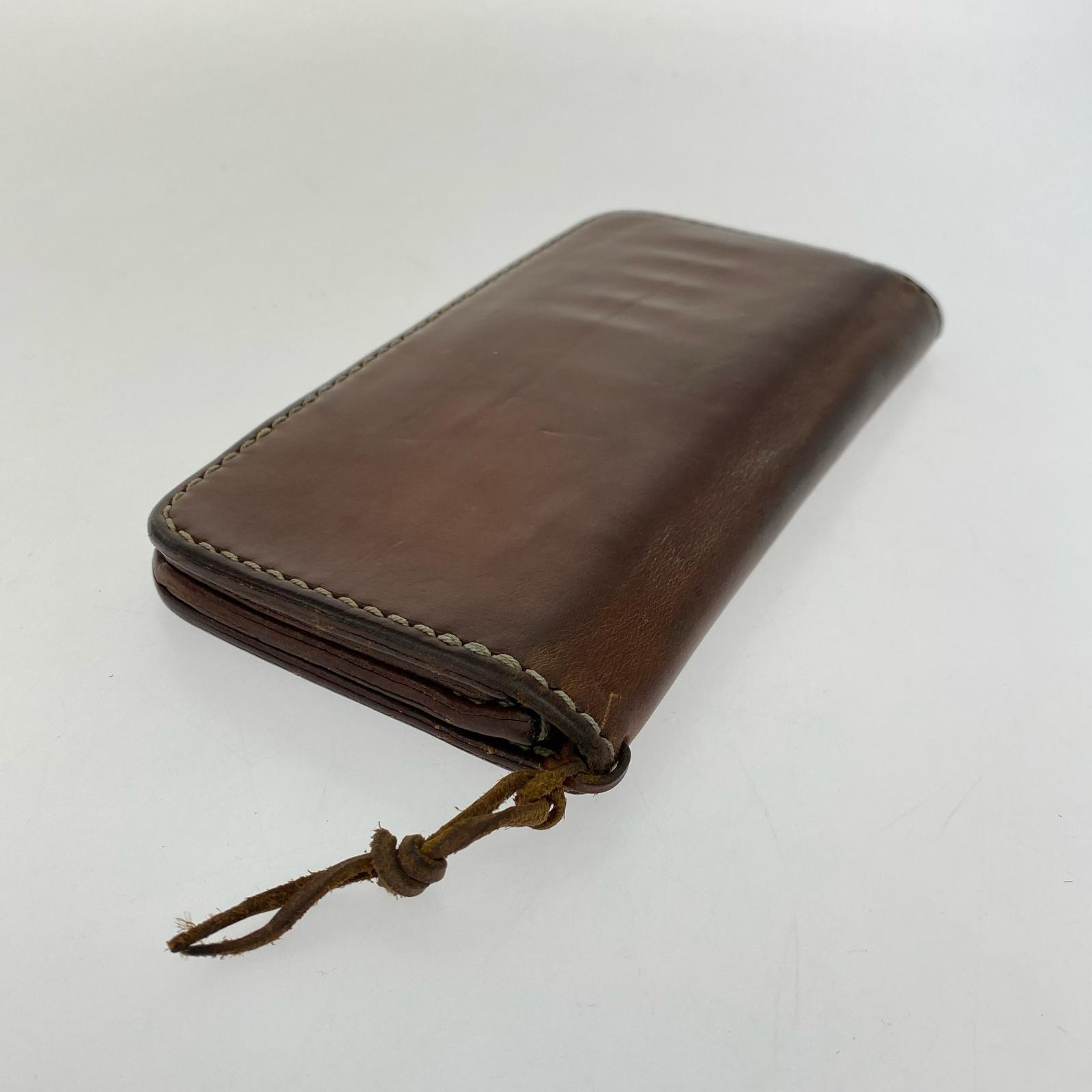長財布 大輔 レザー長財布 茶 ブラウン