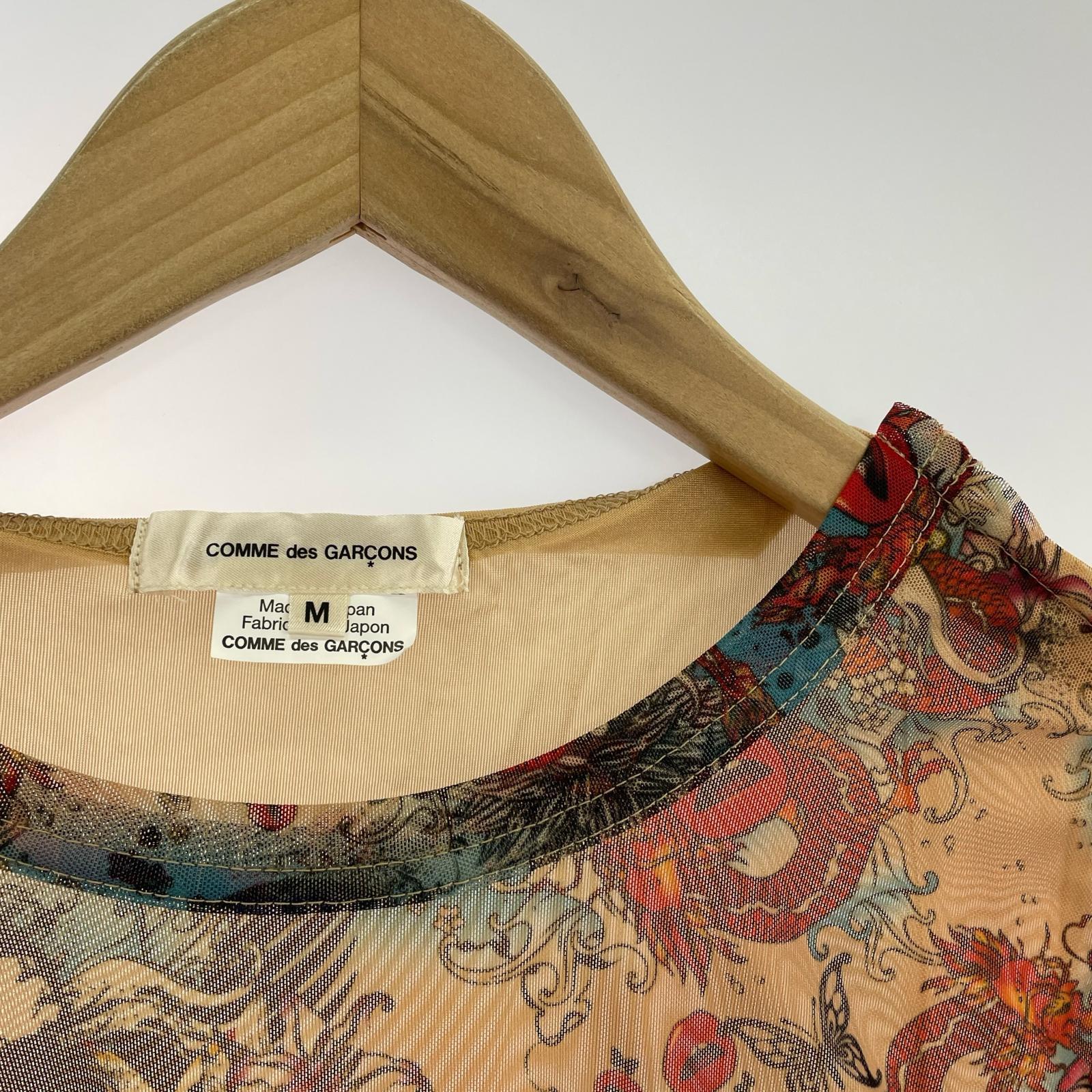 長袖Tシャツ 19SS タトゥープリントカットソー M M ベージュ