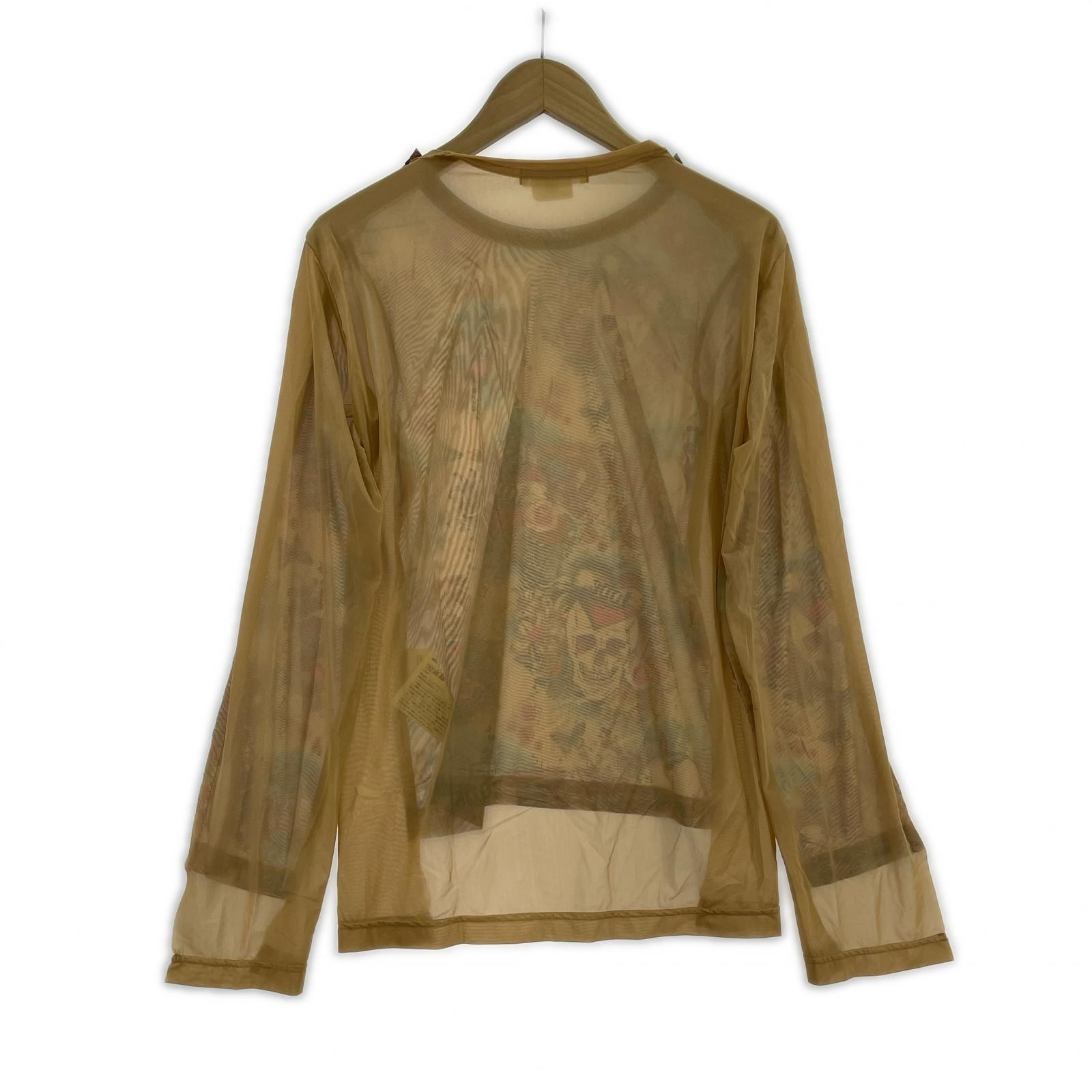 長袖Tシャツ 19SS タトゥープリントカットソー M M ベージュ