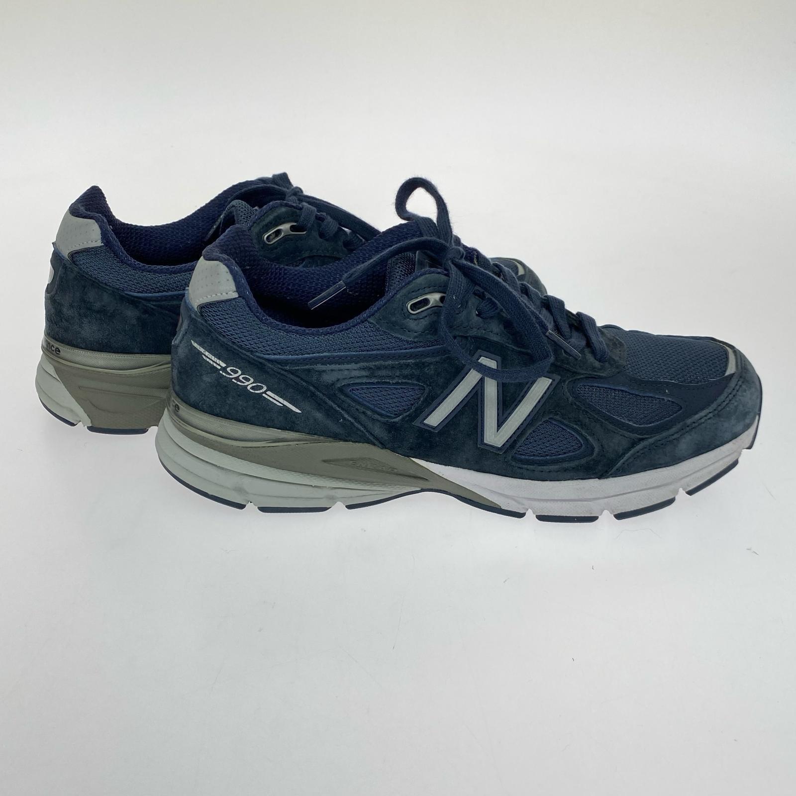 スニーカー USA製 990V4 Navy 26.5cm 26.5cm (US8 1/2 UK8 EU43) ネイビー