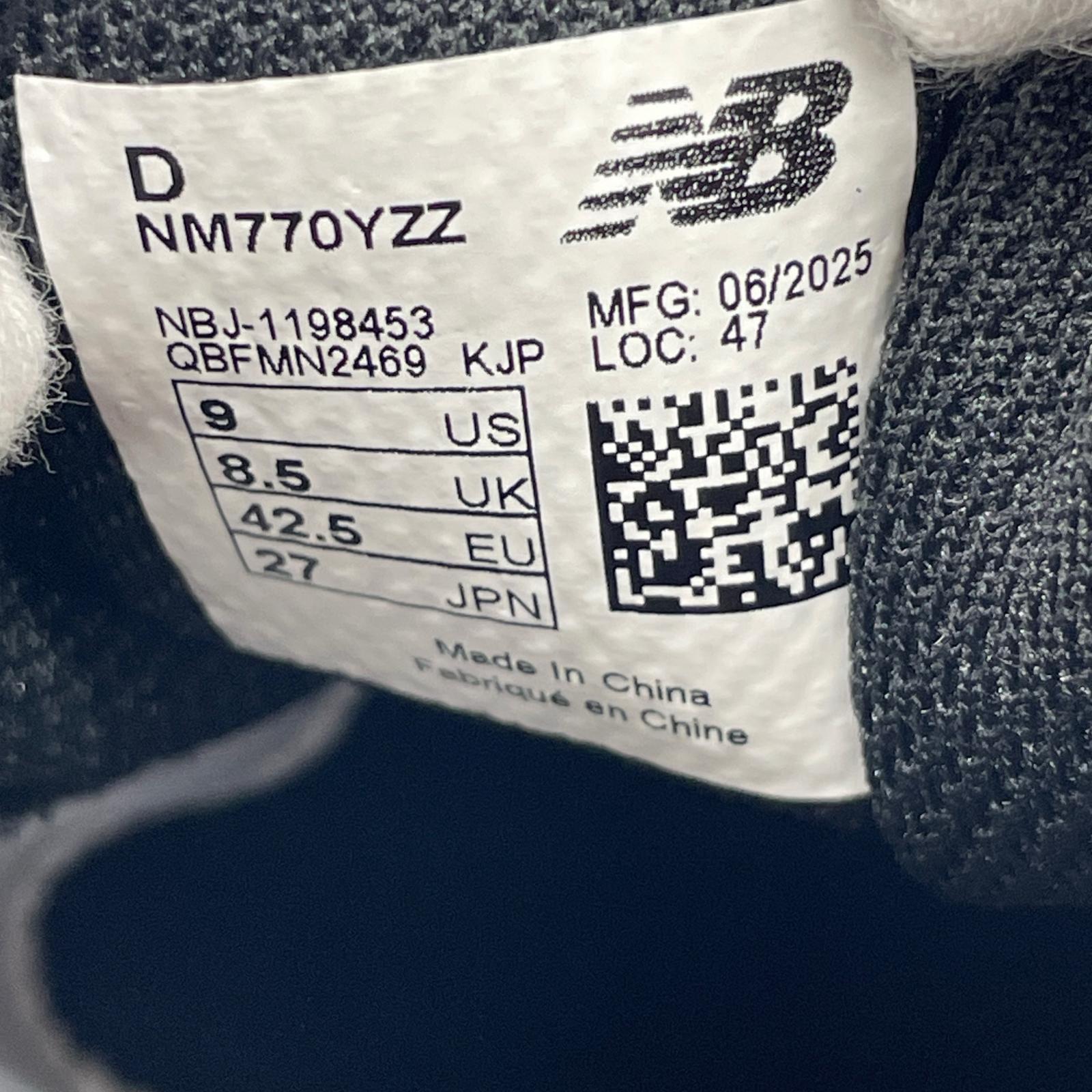 スニーカー NUMERIC NM770YZZ 27.0CM 27cm (US9 UK8 1/2 EU44) ブラック