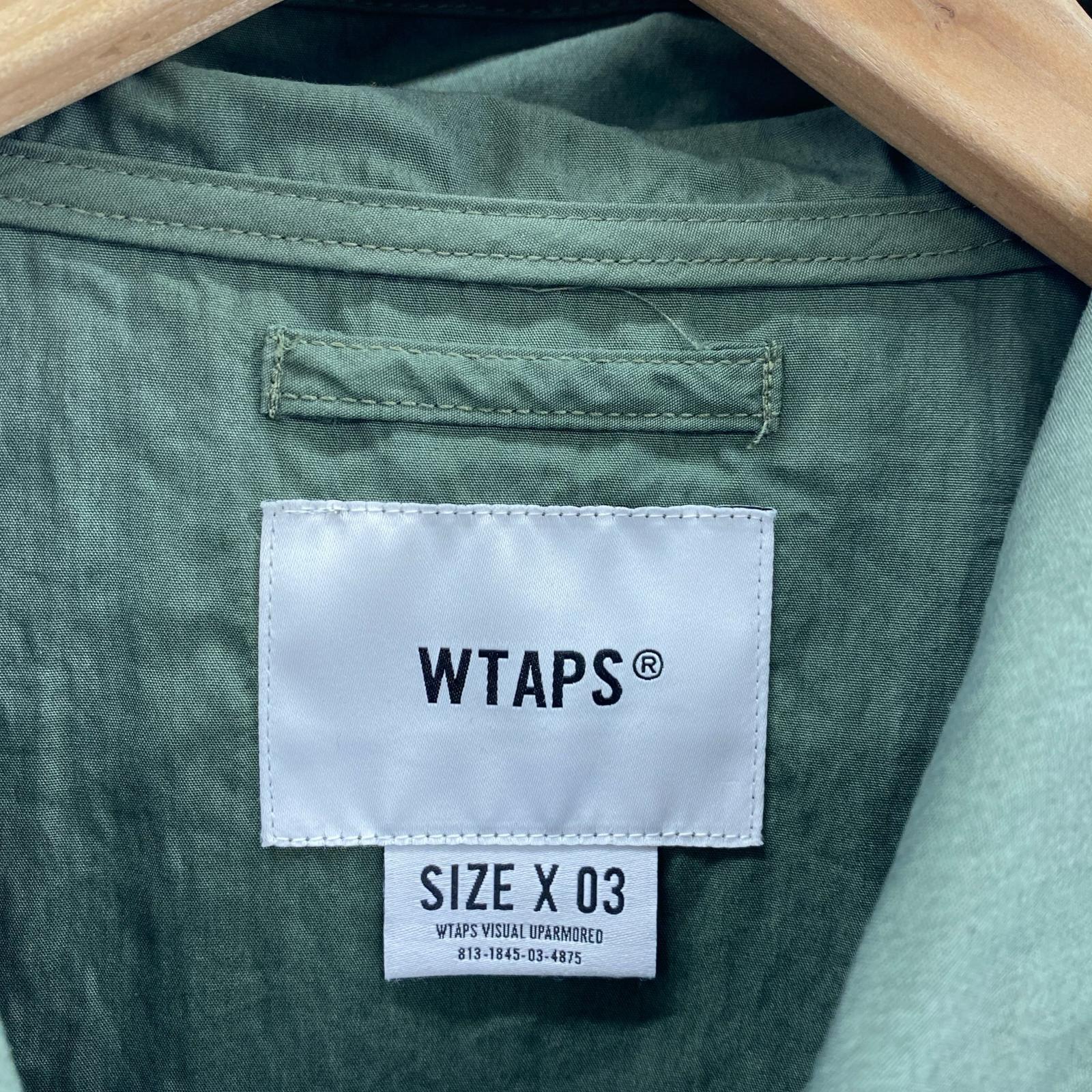 ジャケット WTAPS SBS JACKET NYCO WEATHER ナイロン ハーフジップ ジャケット カーキ 03 22WVDT-JKM02 カーキ