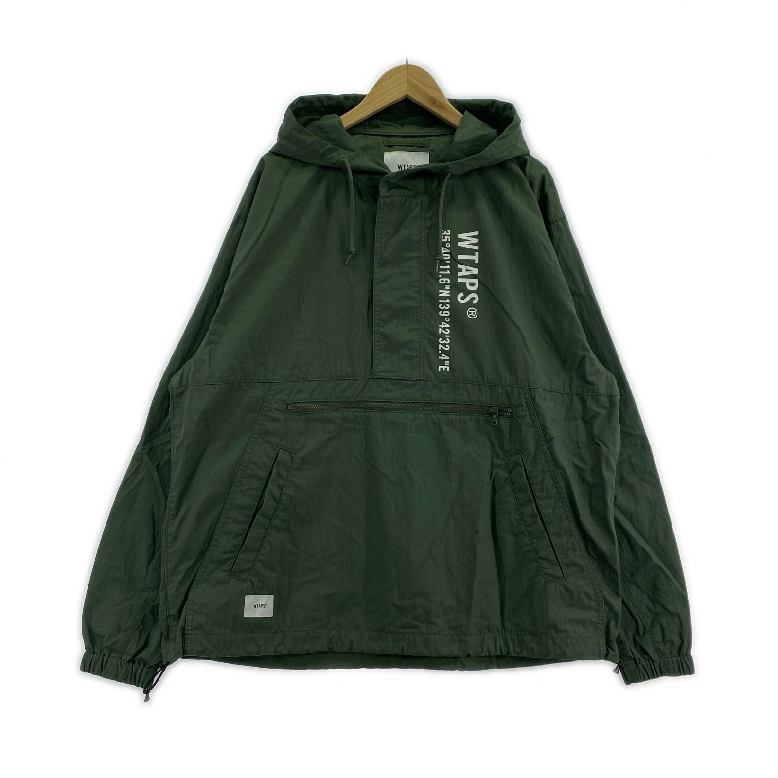 ジャケット WTAPS SBS JACKET NYCO WEATHER ナイロン ハーフジップ ジャケット カーキ 03 22WVDT-JKM02 カーキ
