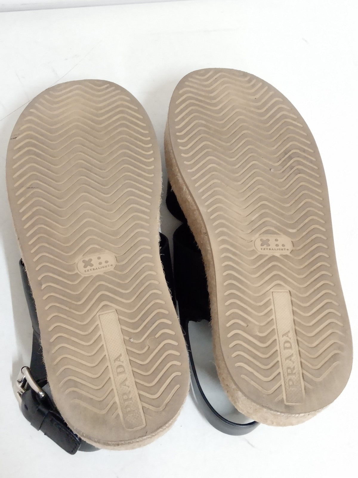 PRADA ウェッジソール サンダル 38 1/2