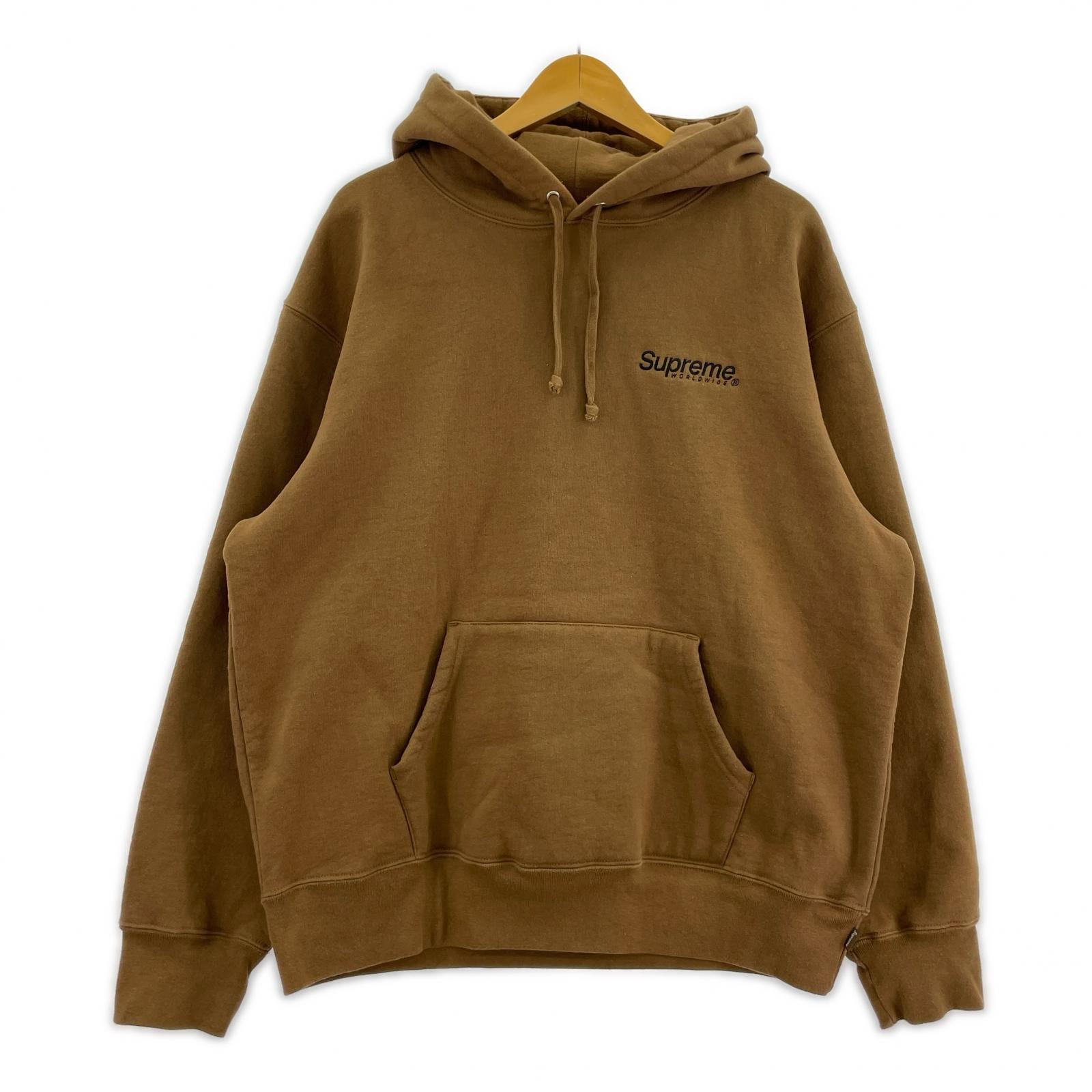 パーカー Supreme 23SS Worldwide Hooded Sweatshirt 茶 (M) M ブラウン