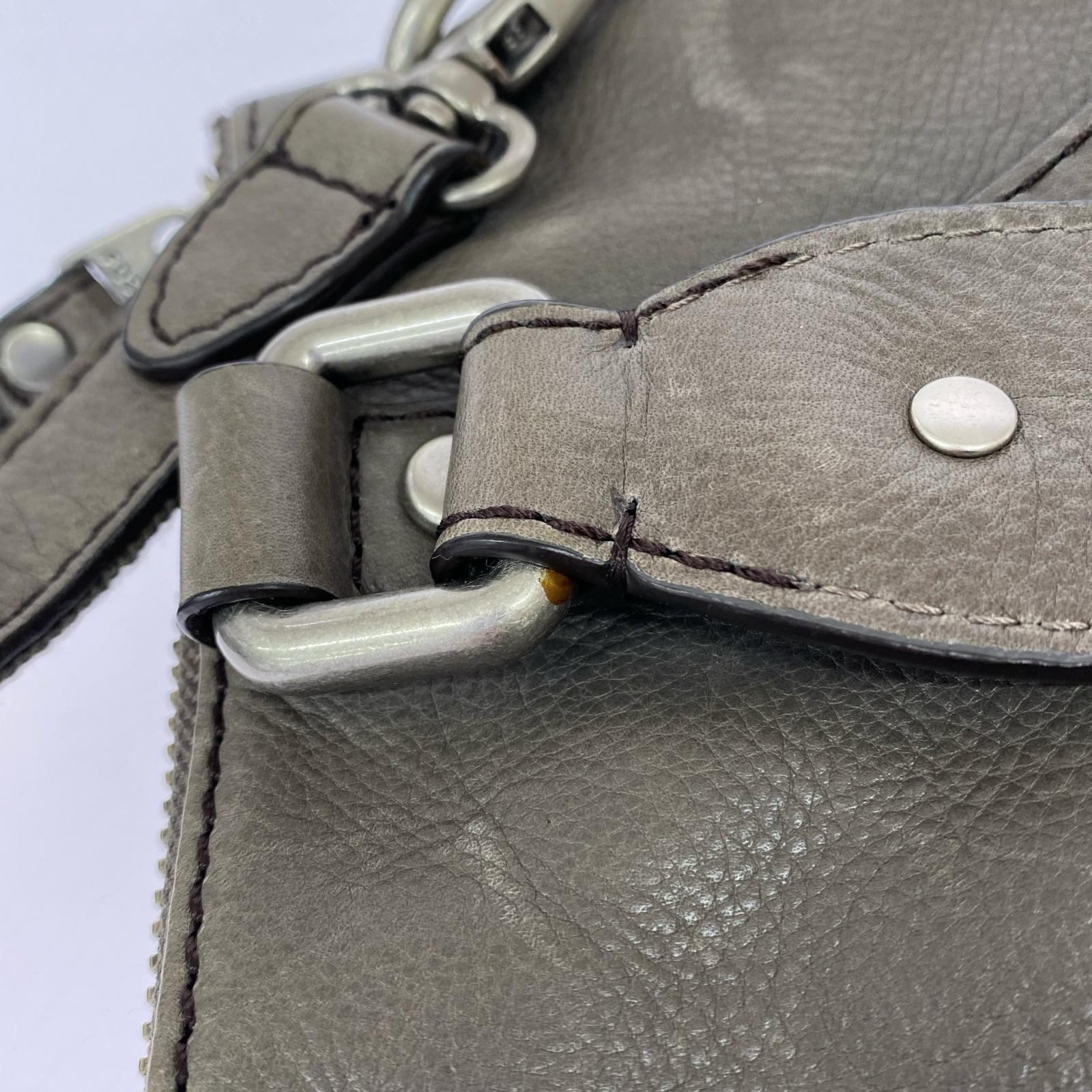 ショルダーバッグ long live vintage 2WAY レザー グレー グレー