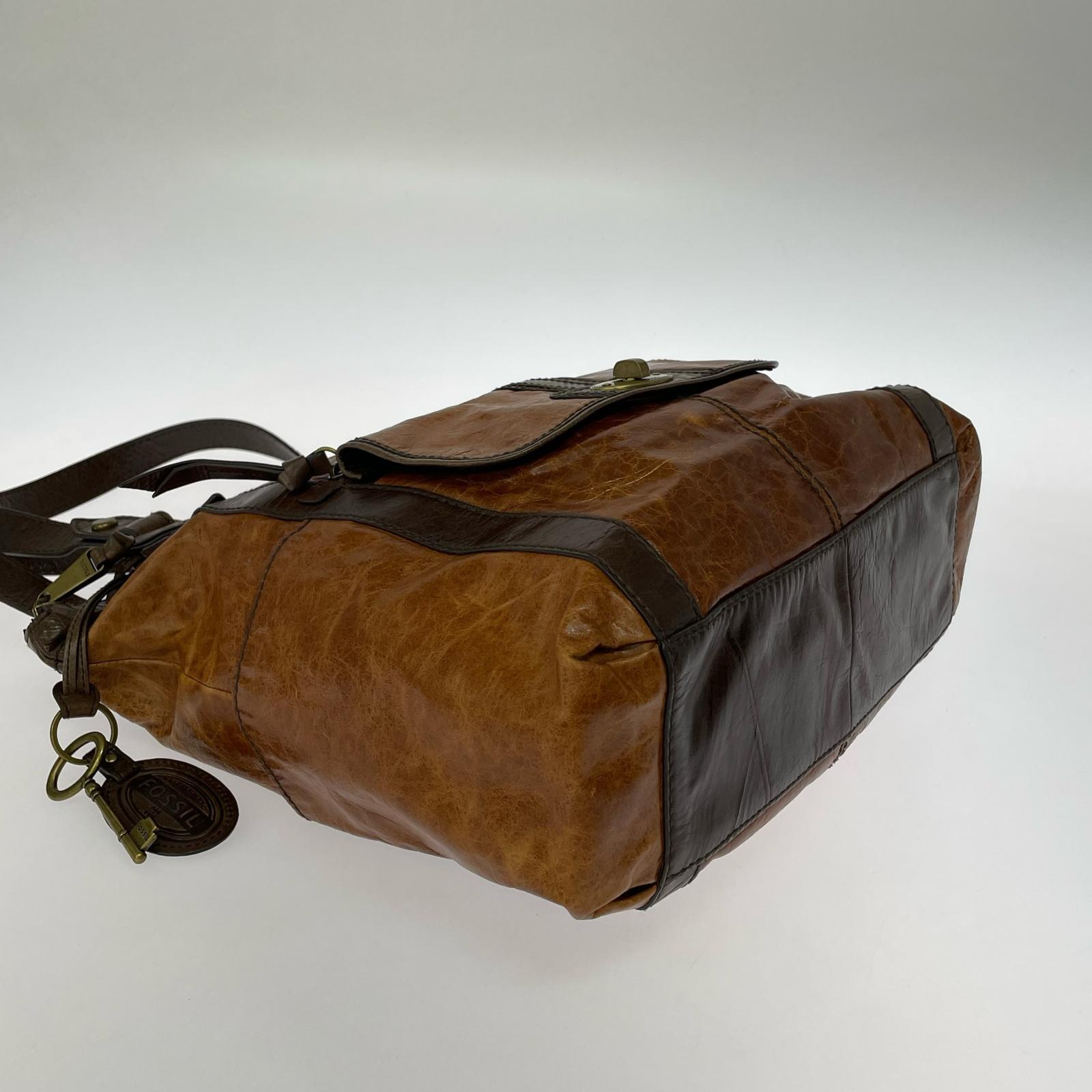 ショルダーバッグ long live vintage 2WAY レザー ブラウン ブラウン