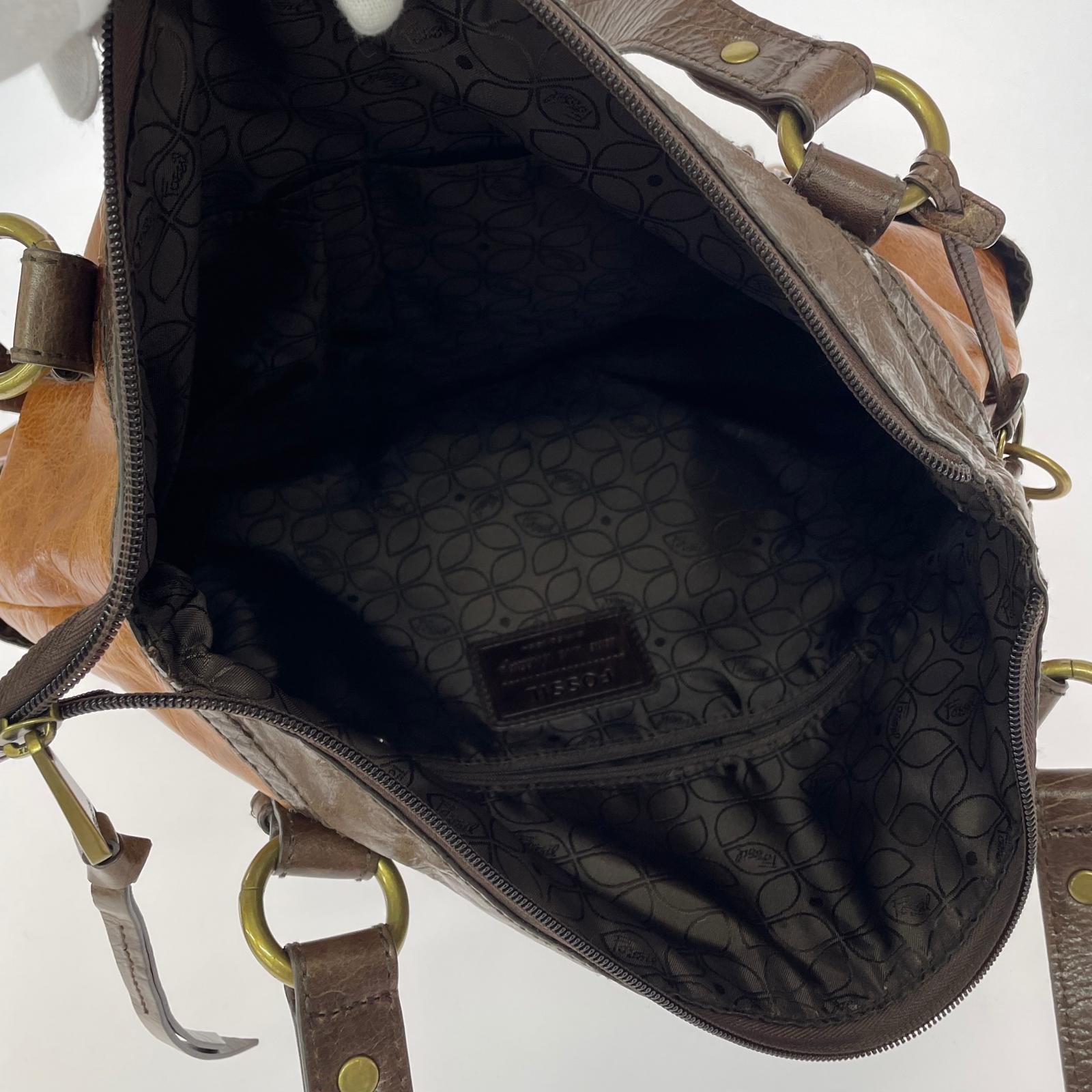 ショルダーバッグ long live vintage 2WAY レザー ブラウン ブラウン