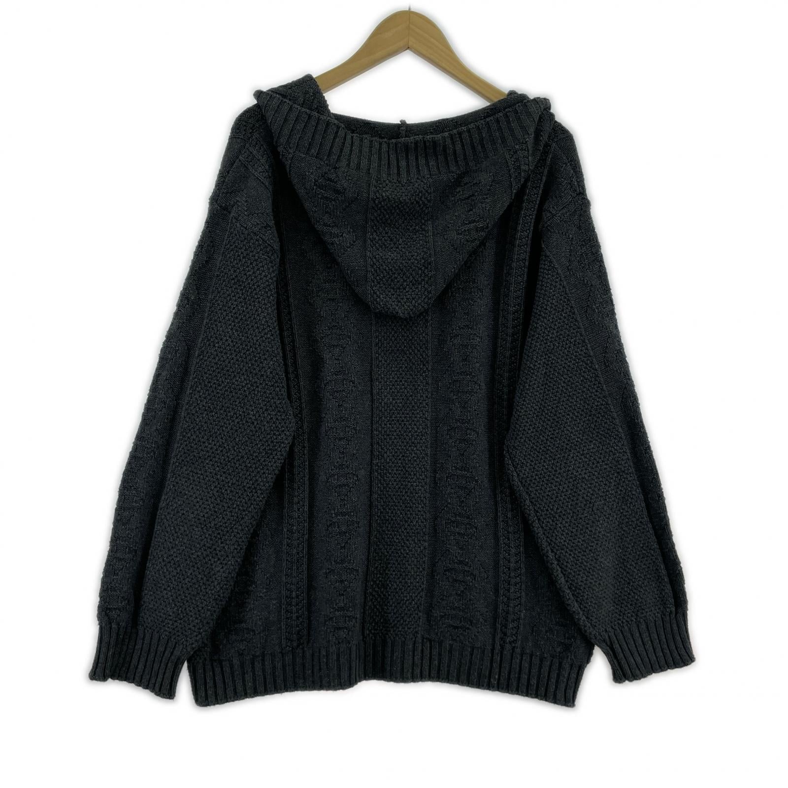 ニット Binghamton Knitting Co USA製 (M) M ブラック
