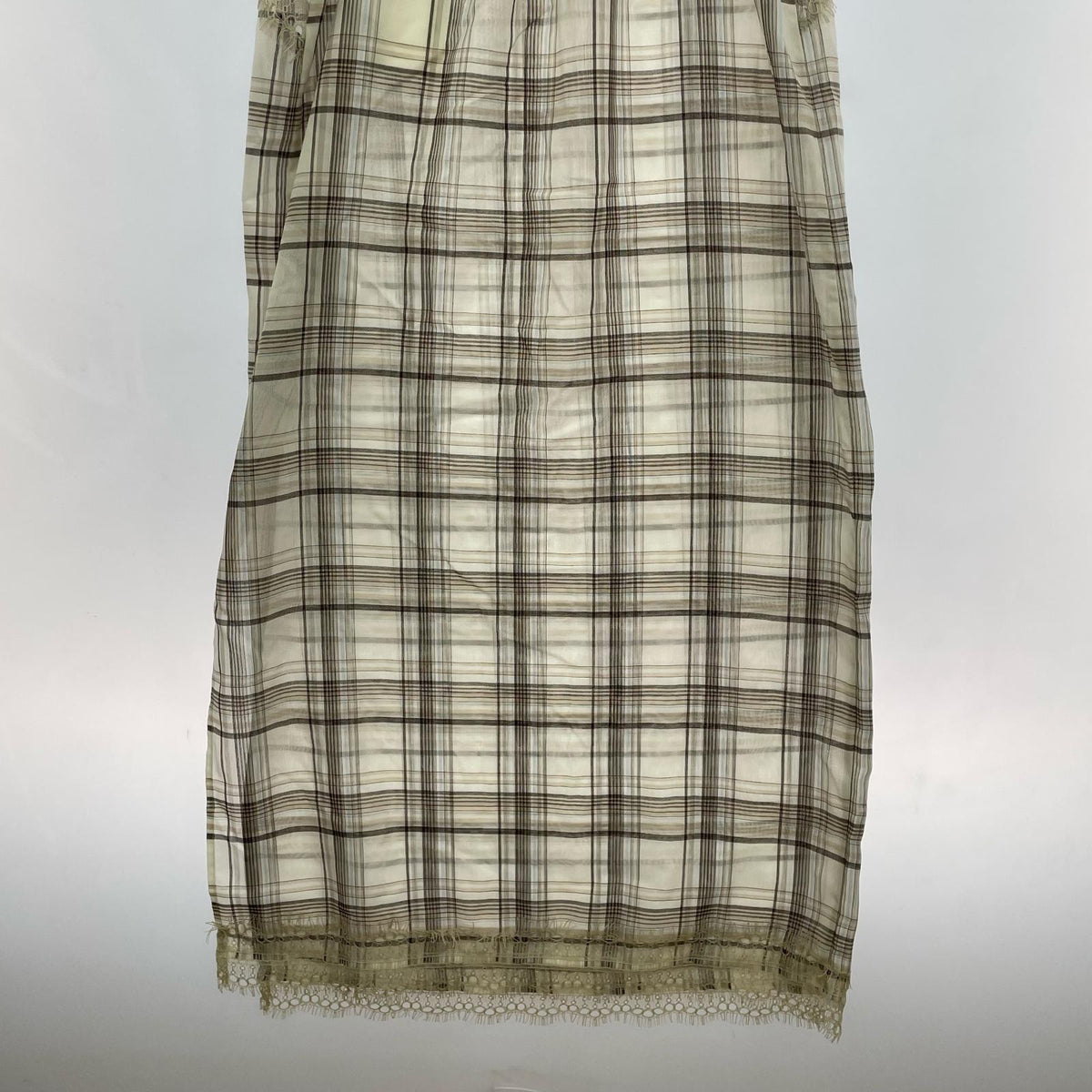 ワンピース NOUNLESS SHEER CHECK LONG CAMISOLE 1