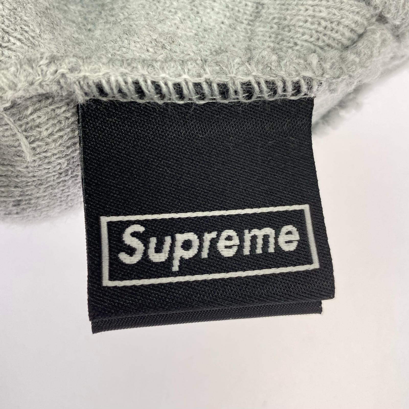 ニットキャップ NEW ERAxSupreme ニットキャップ グレー