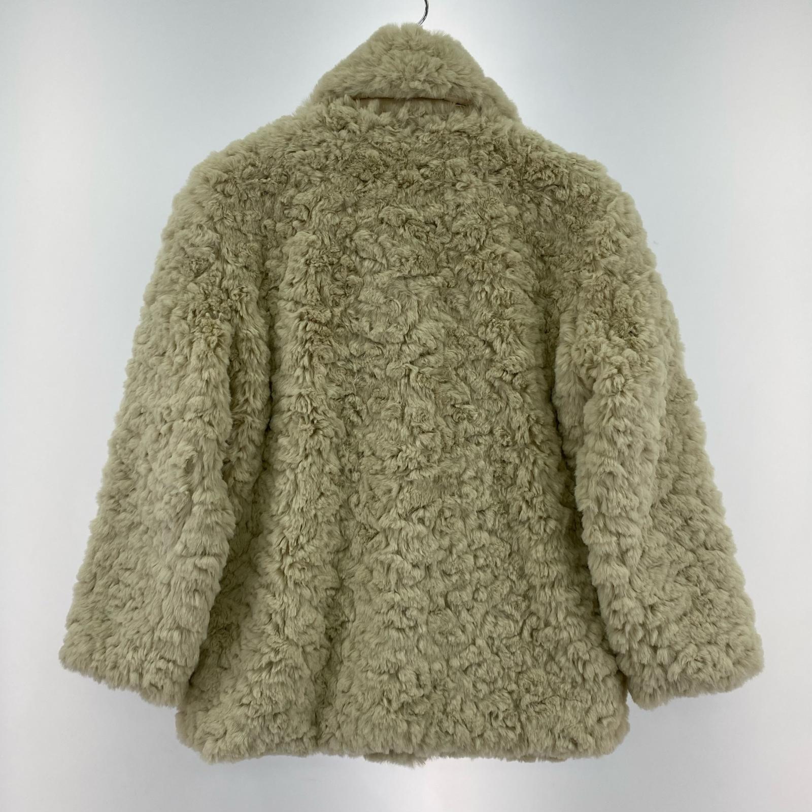 ジャケット LA POMME petit ファーコート S ベージュ