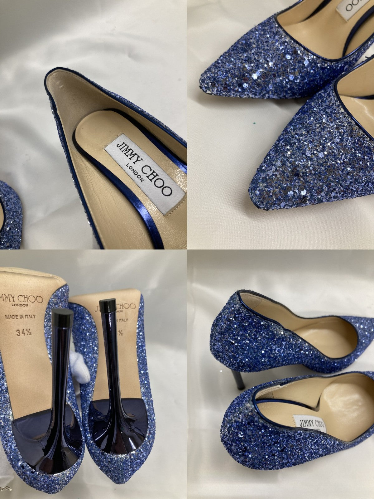 JIMMY CHOO グリッター パンプス 34 1/2