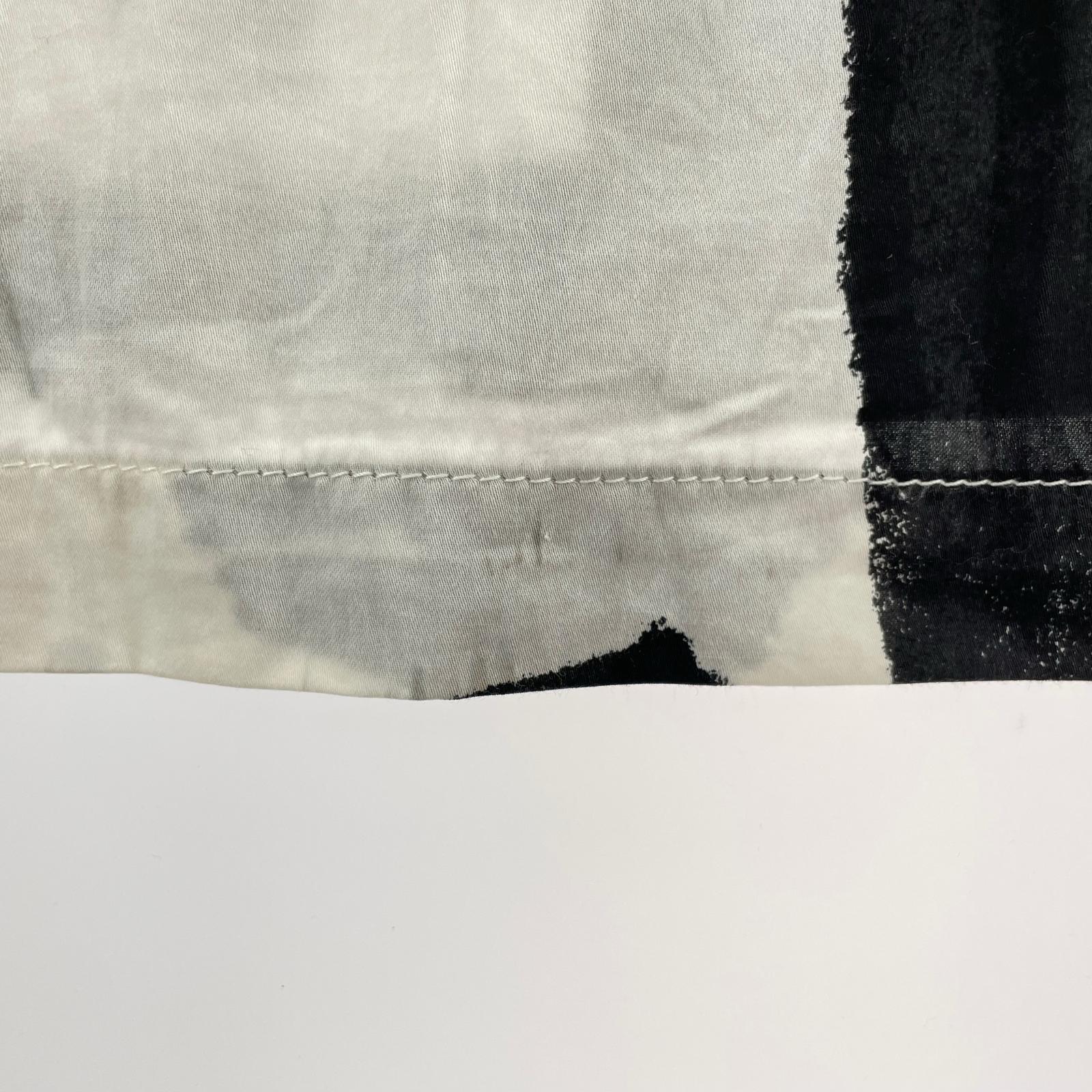 半袖シャツ B4D/C-SHIRT.SS 総柄シャツ BLK/WHT (M) M