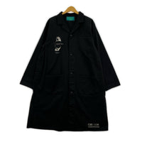 ジャケット CYbER dYNE Stellar Fusion malus coat プリントコート ブラック ブラック