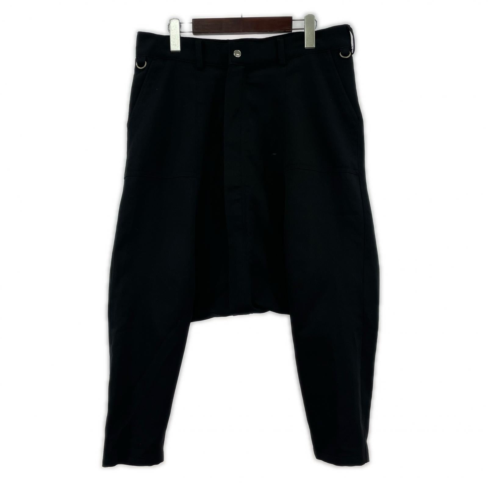 パンツ CYbER dYNE 裾ジップ サルエルパンツ 黒 (W35) ブラック