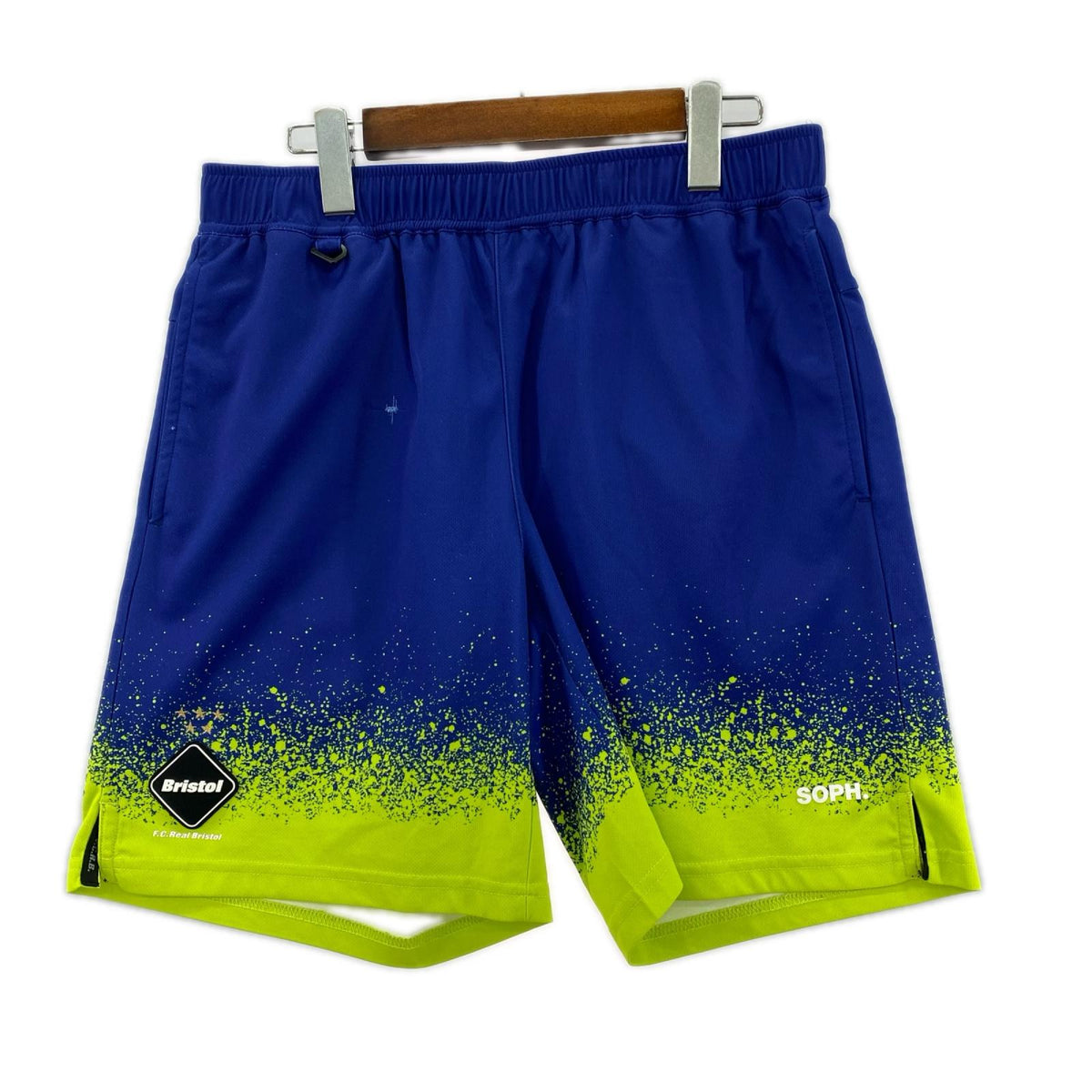 ショートパンツ F.C.R.B. SPLASH S/S SHORTS トレーニングショーツ FCRB-200040 青 (M) M ブルー