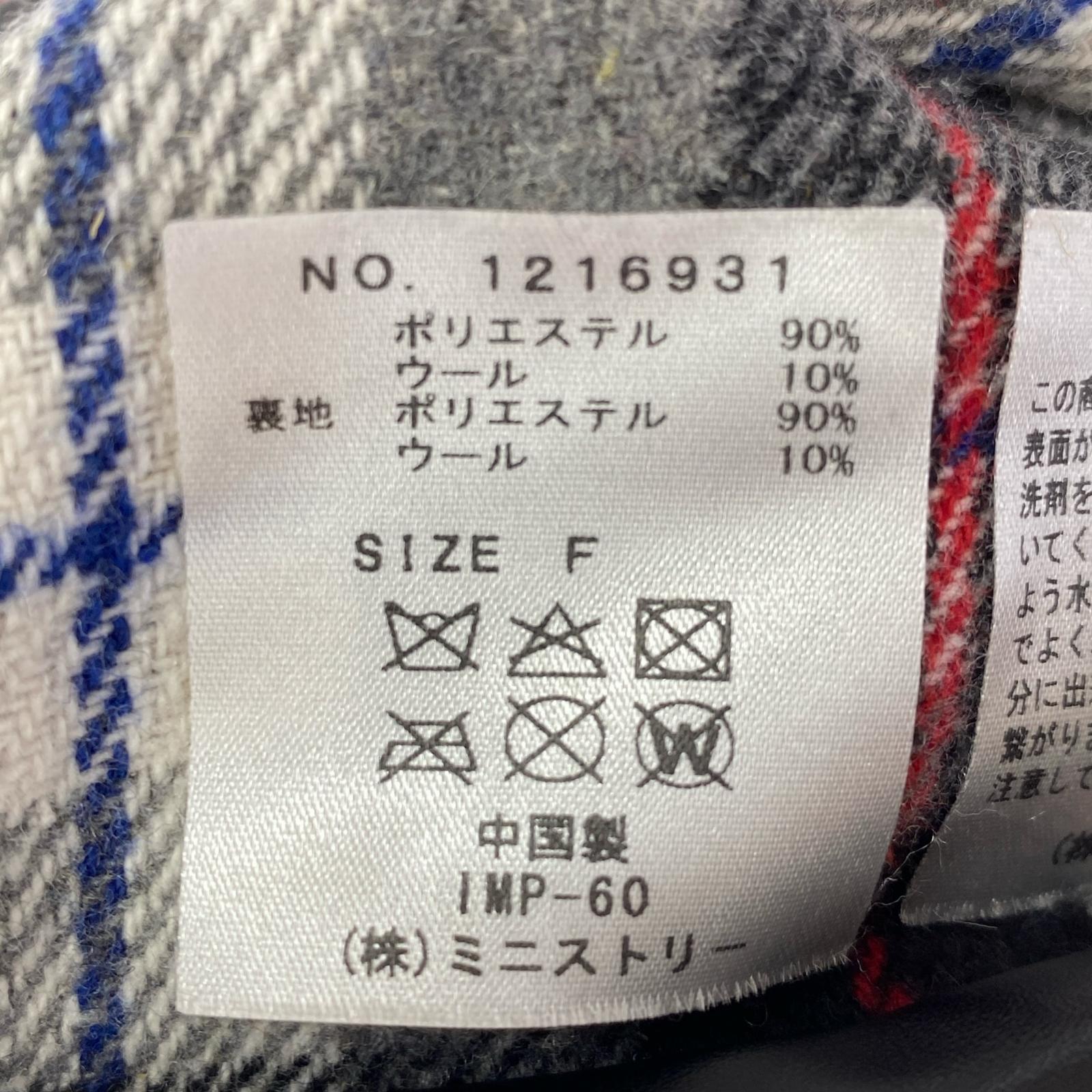 その他帽子 チェックベレー ブラック