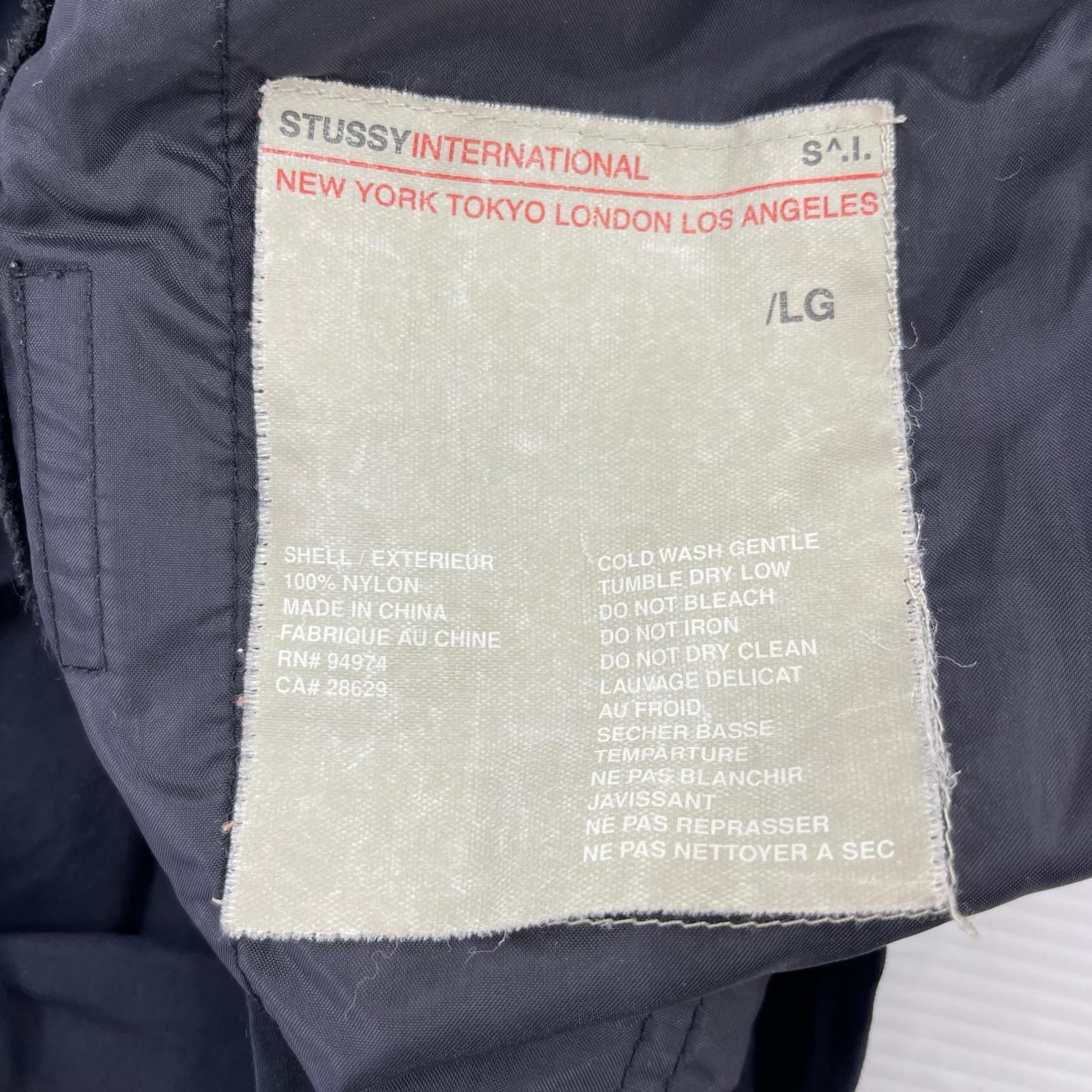 半袖シャツ OLD STUSSY INTERNATIONAL S/Sシャツ 黒 (L) L ブラック