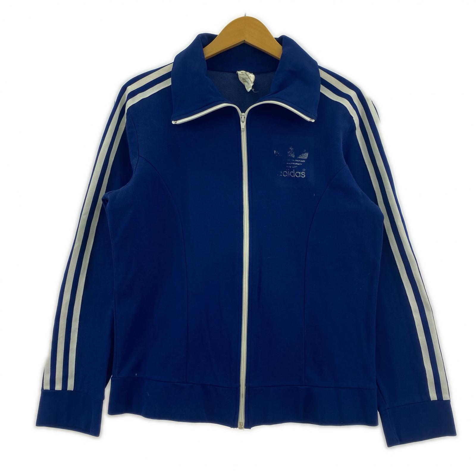 ジャケット 80s adidas トラックジャケット S ブルー