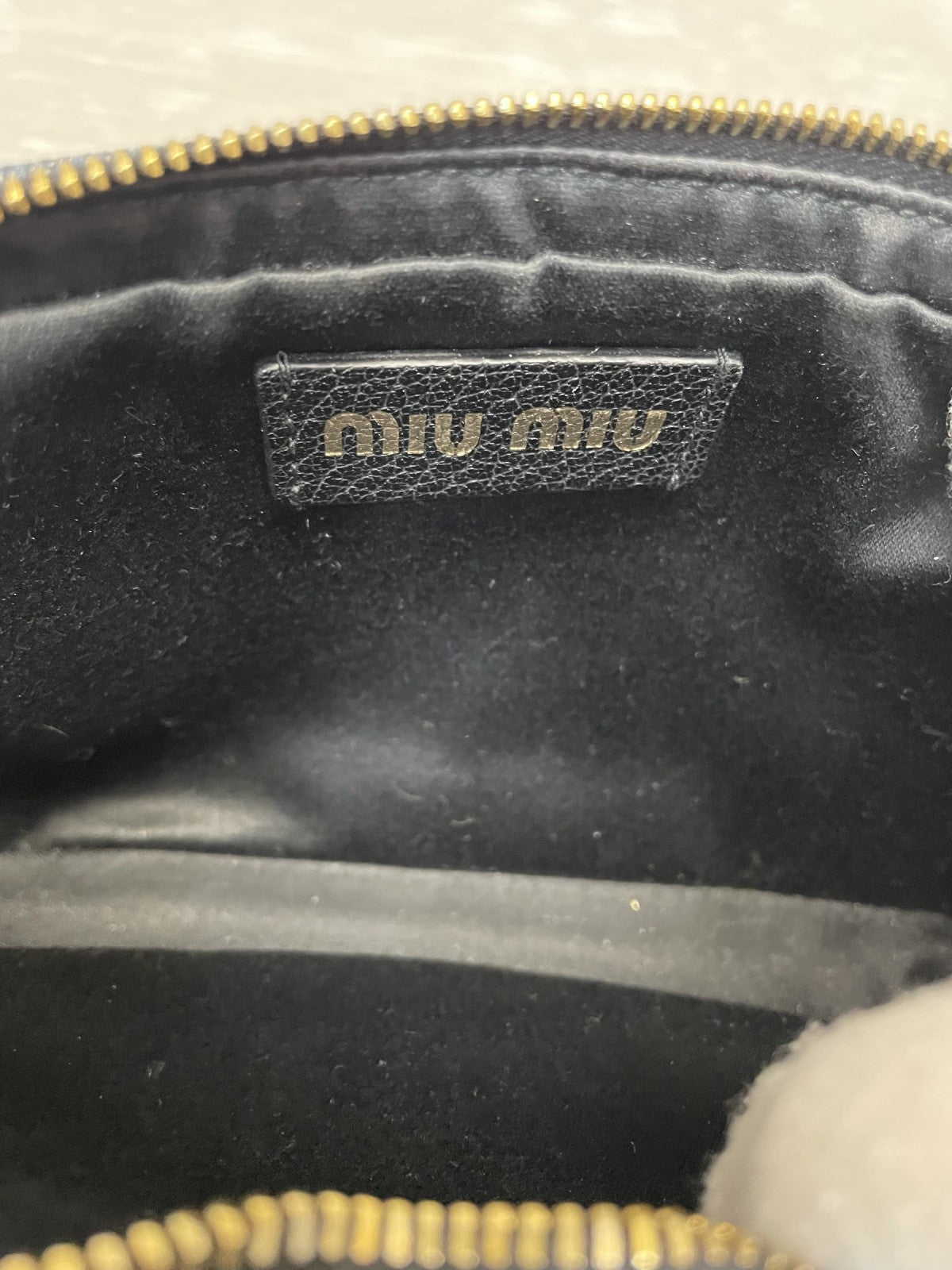 miumiu MMパリス eMIUticons デニムショルダーバッグ