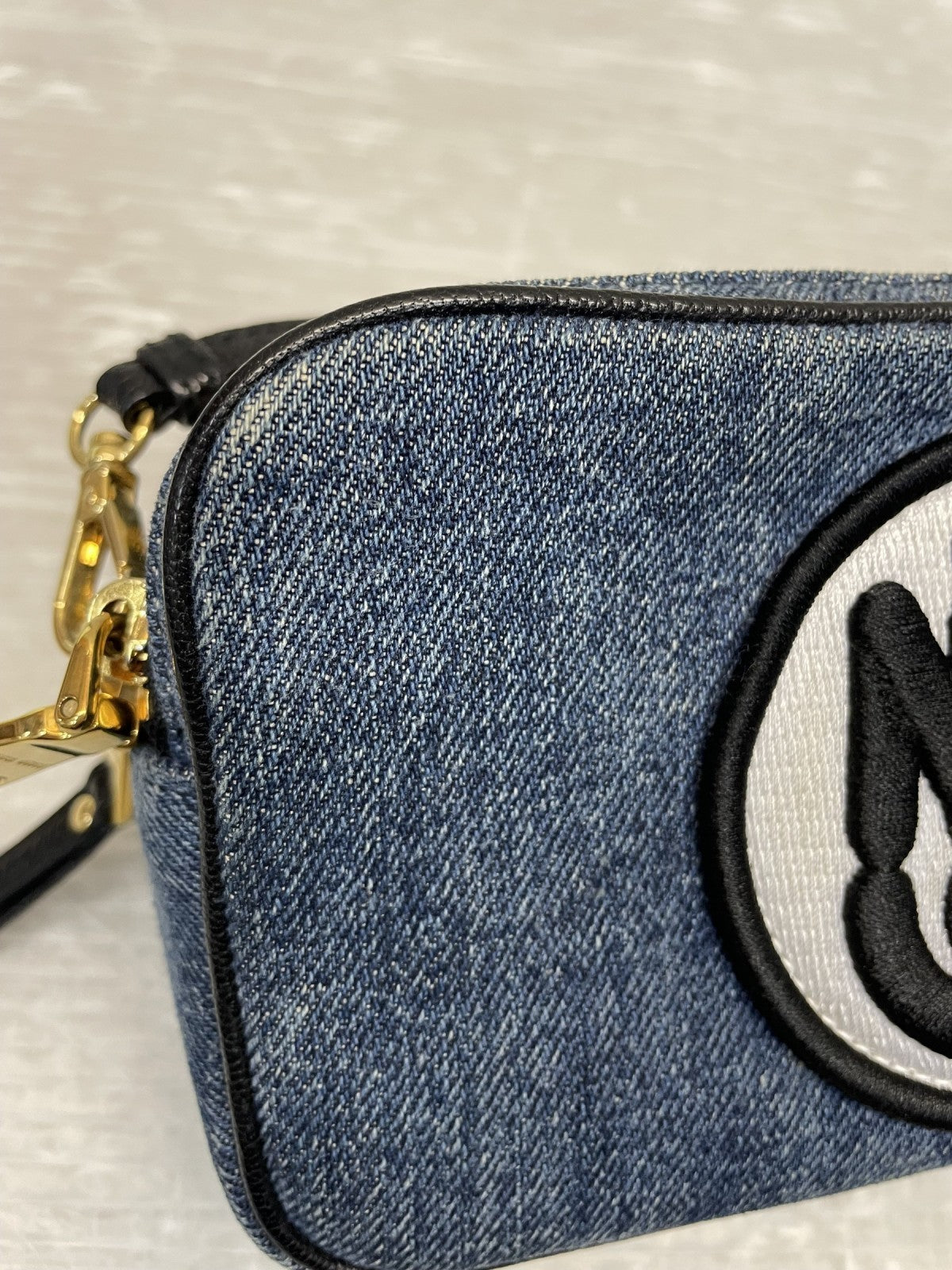 miumiu MMパリス eMIUticons デニムショルダーバッグ