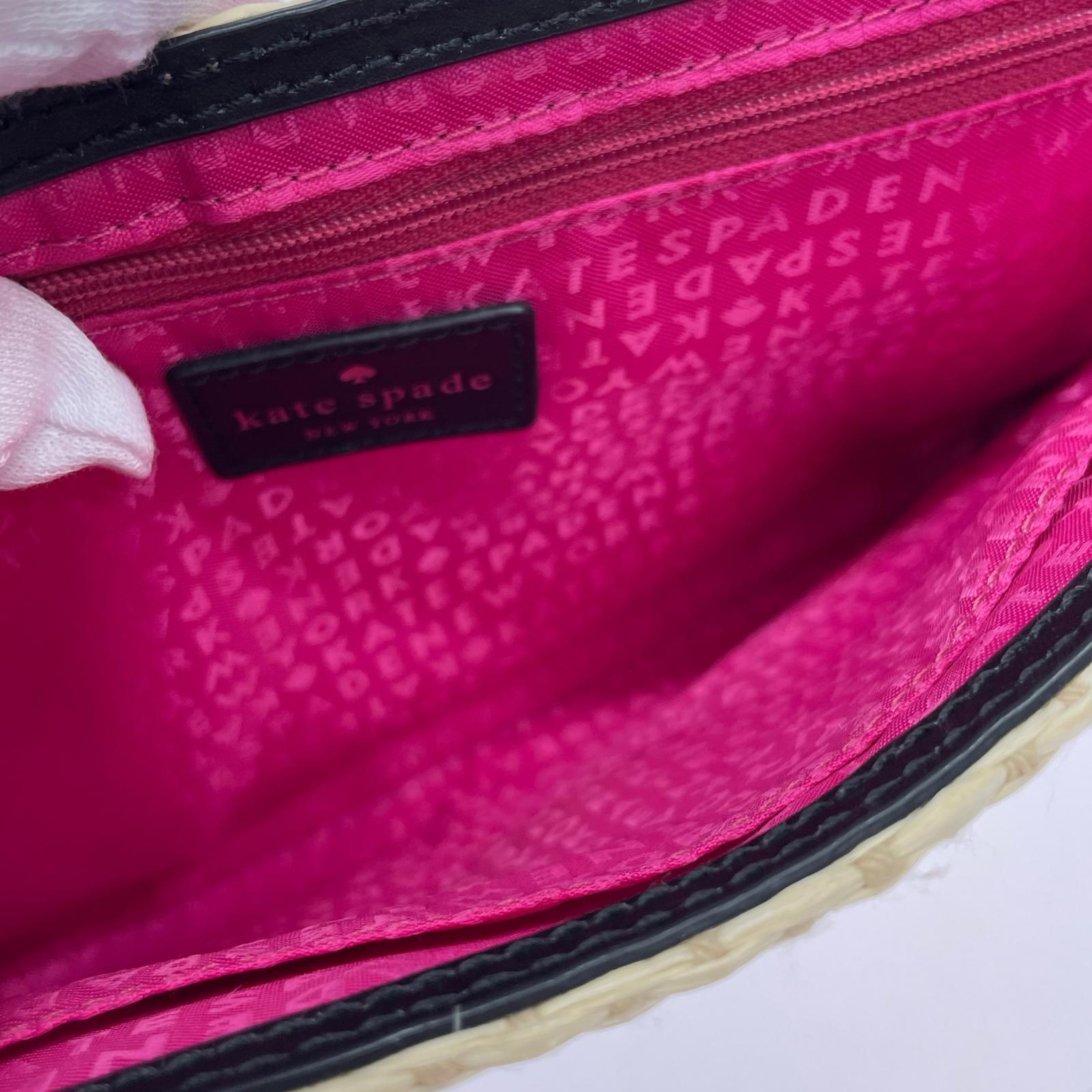ショルダーバッグ kate spade new york ツイストロックショルダーバッグ ブラック×ホワイト