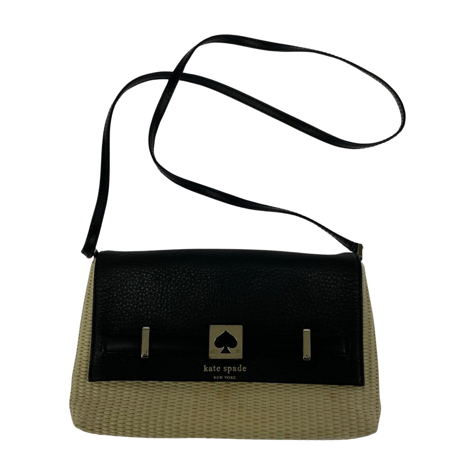 ショルダーバッグ kate spade new york ツイストロックショルダーバッグ ブラック×ホワイト