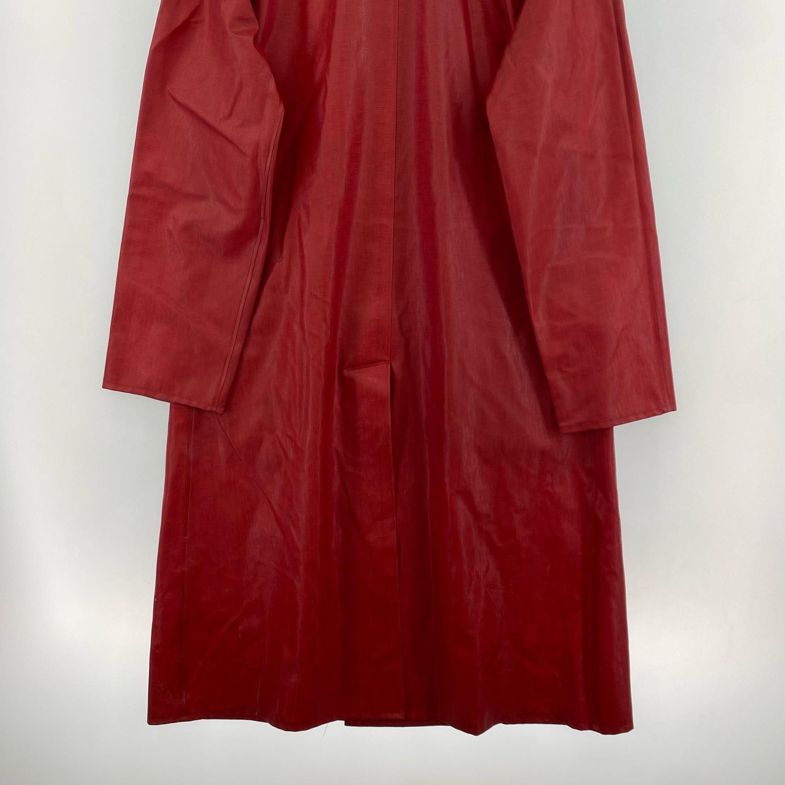 ジャケット コーティングレインコート RED (M) M レッド