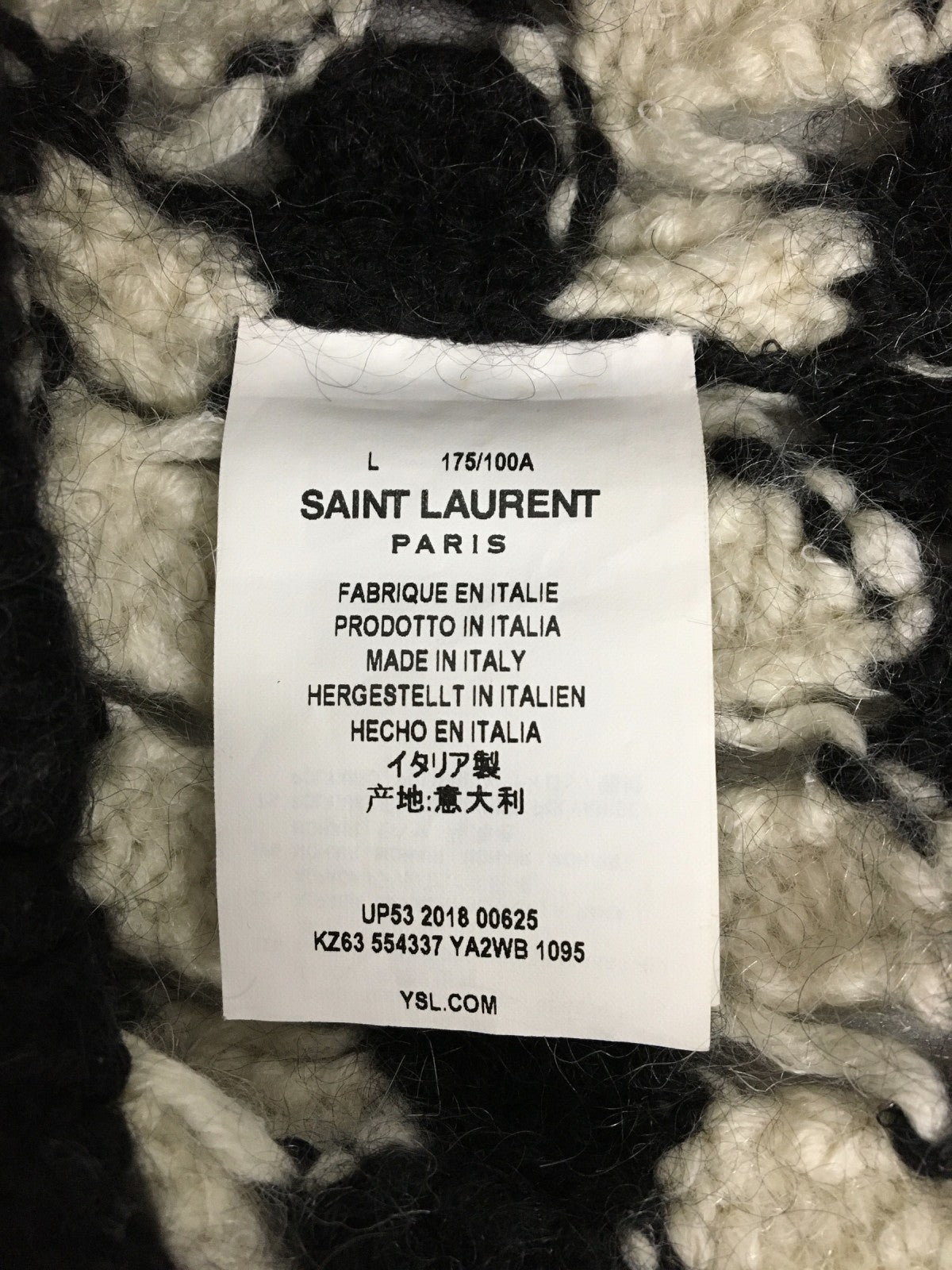 SAINT LAURENT 18AW アルパカ混モヘアニット (L)